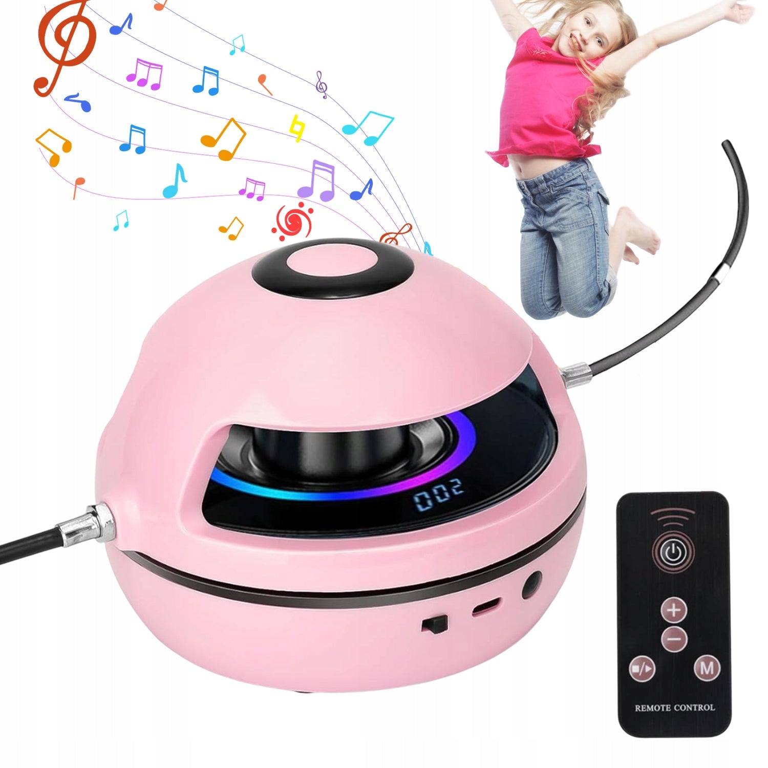 JUMP ROPE WITH BLUETOOTH MUSIC AND DISPLAY 10 LEVELS 1200MAH 3.7V