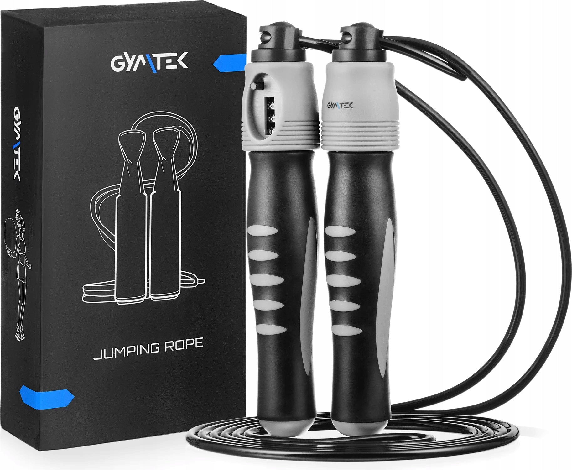 JUMP ROPE WITH COUNTER ADJUSTABLE TRAINING GYMTEK