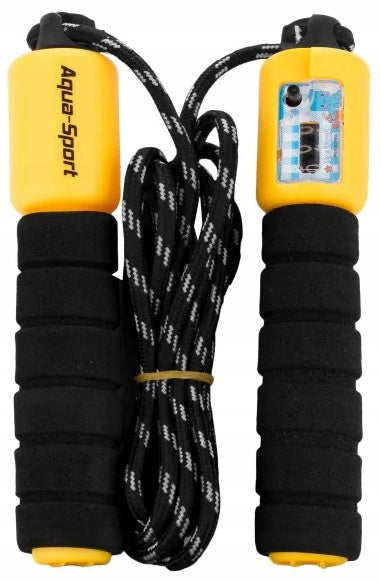 JUMP ROPE WITH COUNTER AND FITNESS ADJUSTMENT STRING CROSSFIT YELLOW
