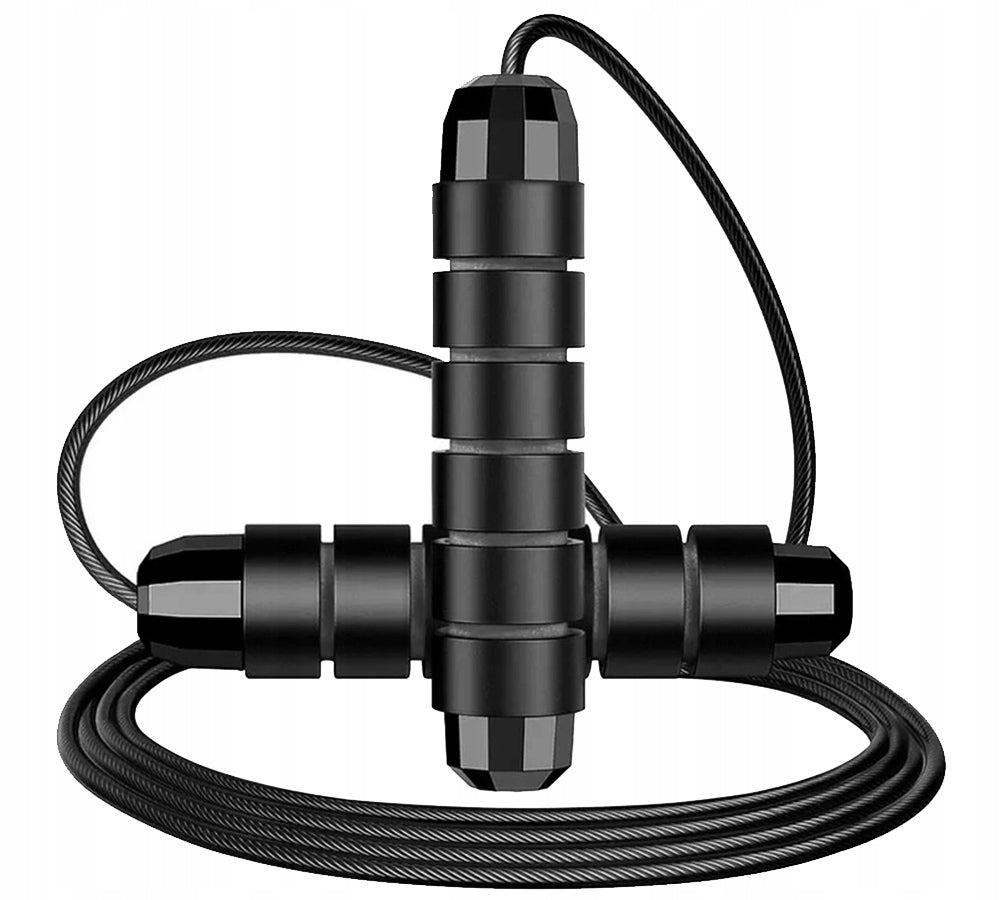JUMP ROPE WITH CROSSFIT FITNESS TRAINING BEARINGS Color black