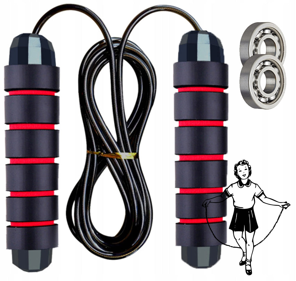 JUMP ROPE WITH CROSSFIT FITNESS TRAINING BEARINGS