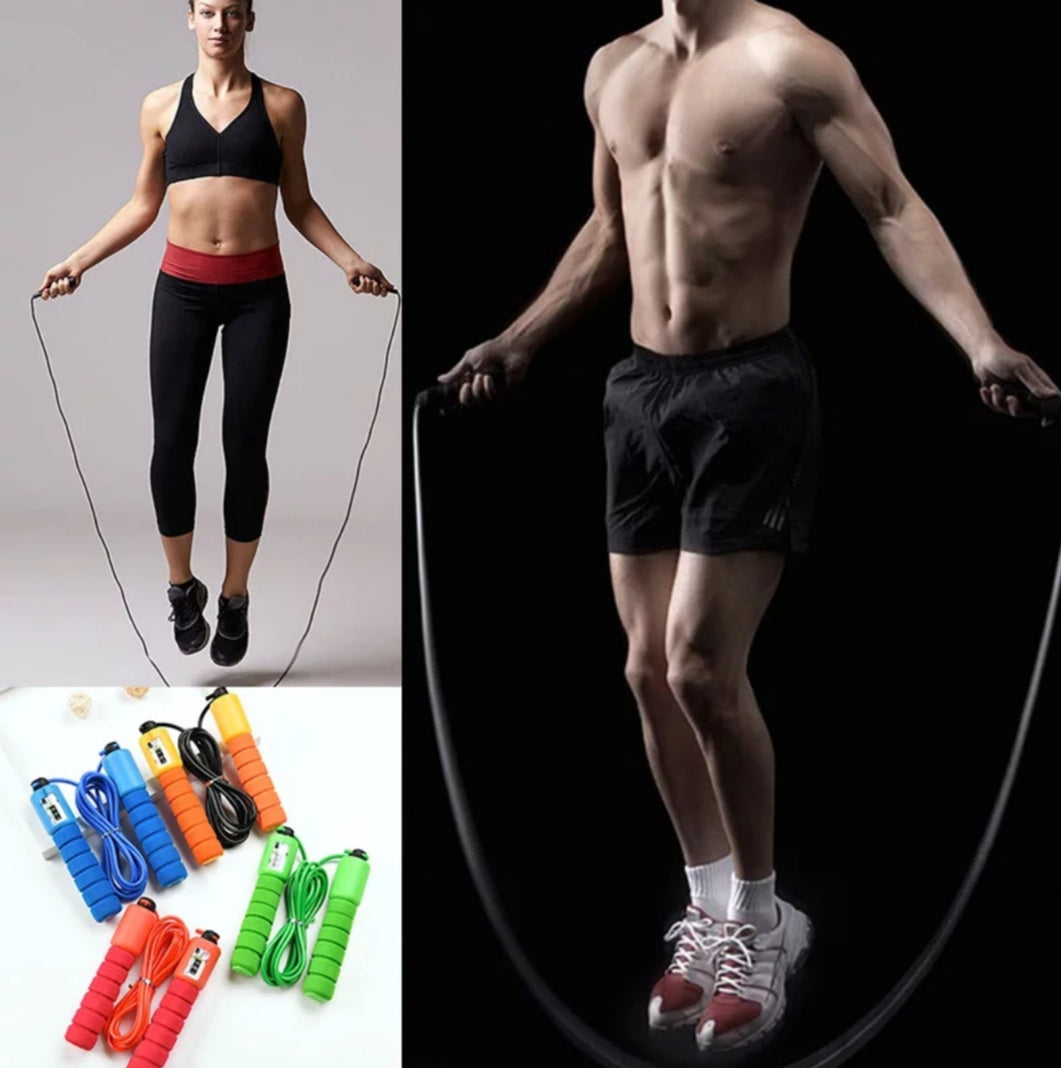 JUMP ROPE WITH CROSSFIT JUMP COUNTER ADJUSTABLE FOR ADULT CHILDREN Color multicolor