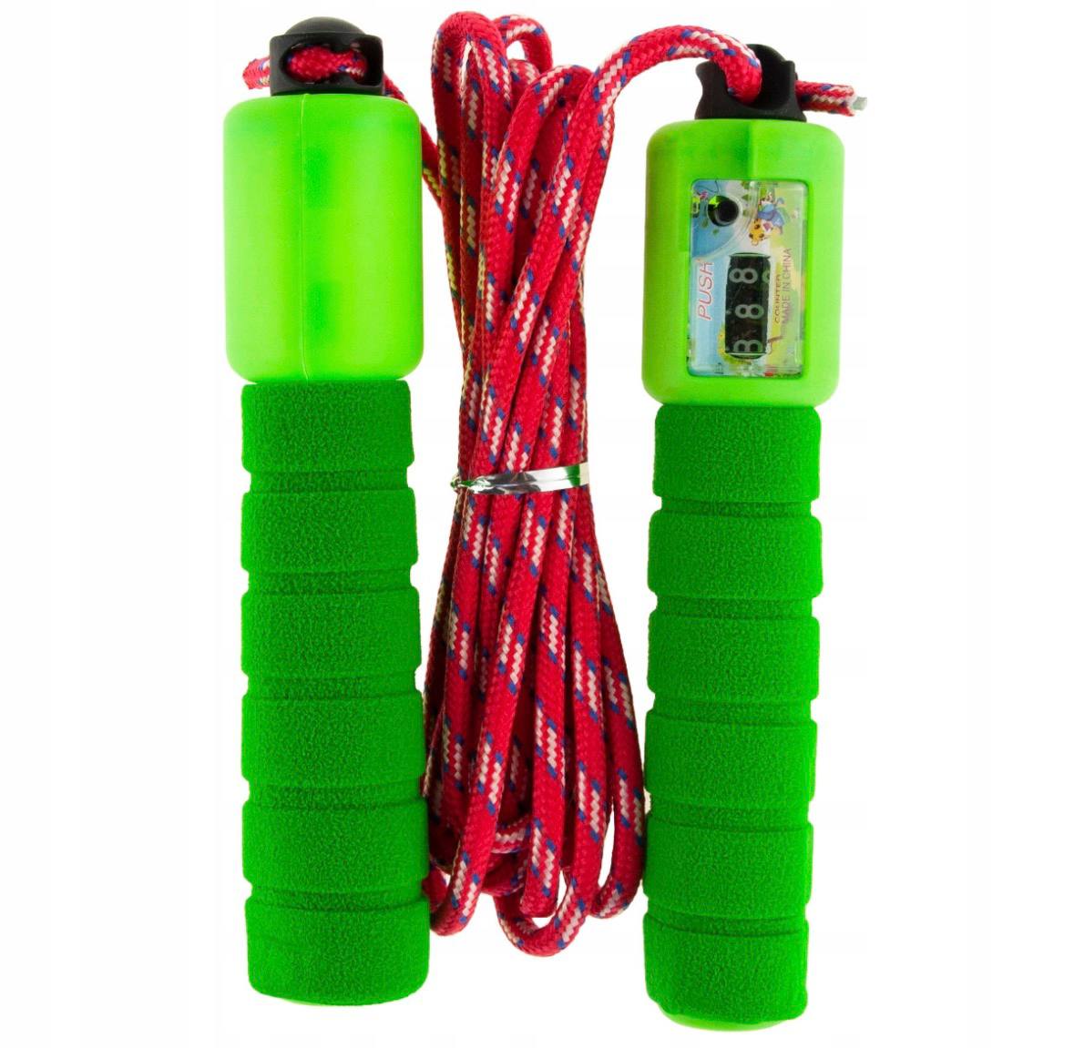 JUMP ROPE WITH JUMP COUNTER 250CM ADJUSTABLE STRING FITNESS Model SKAKANKA Z LICZNIKIEM