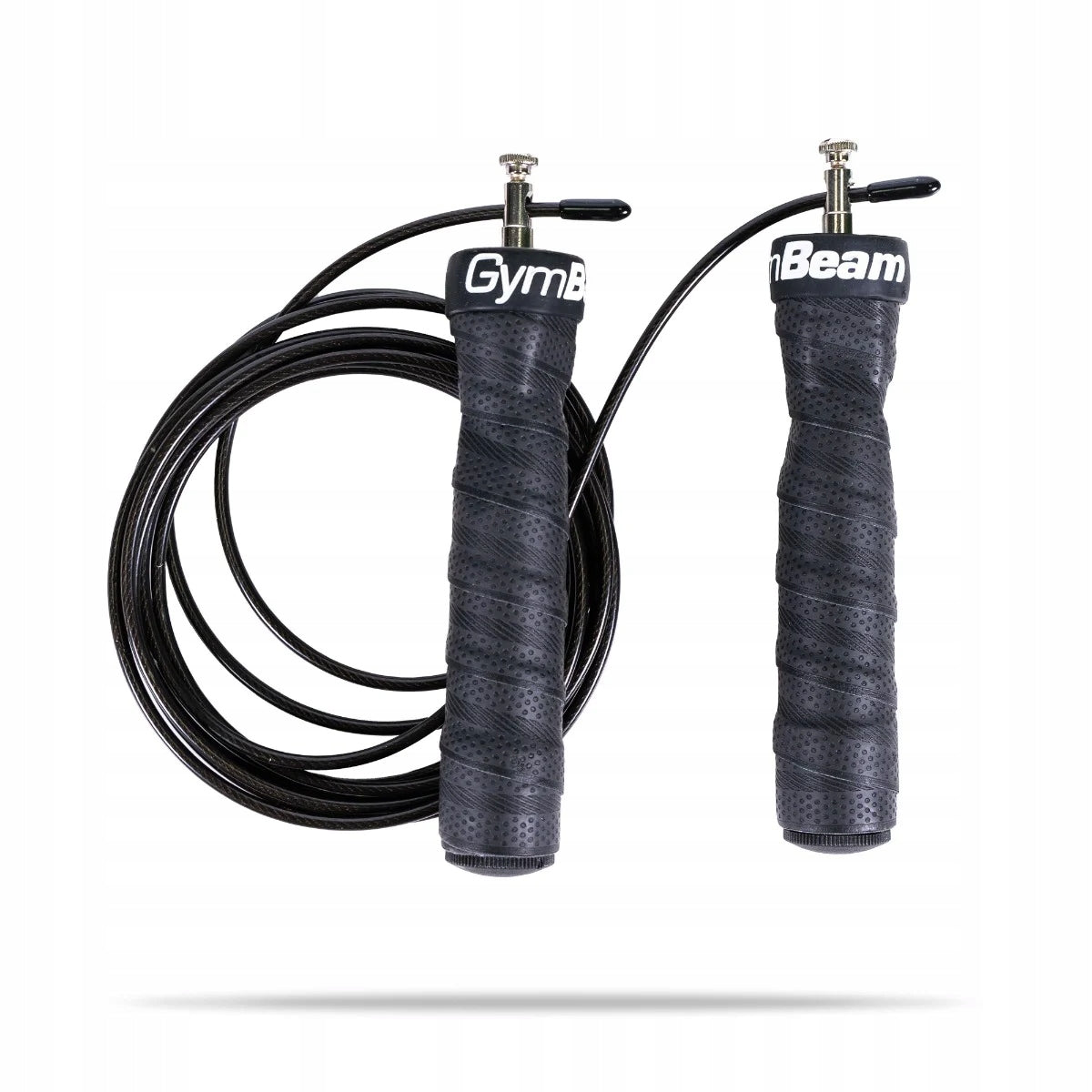 JUMP ROPE WITH LOAD ADJUSTABLE BLACK - GymBeam