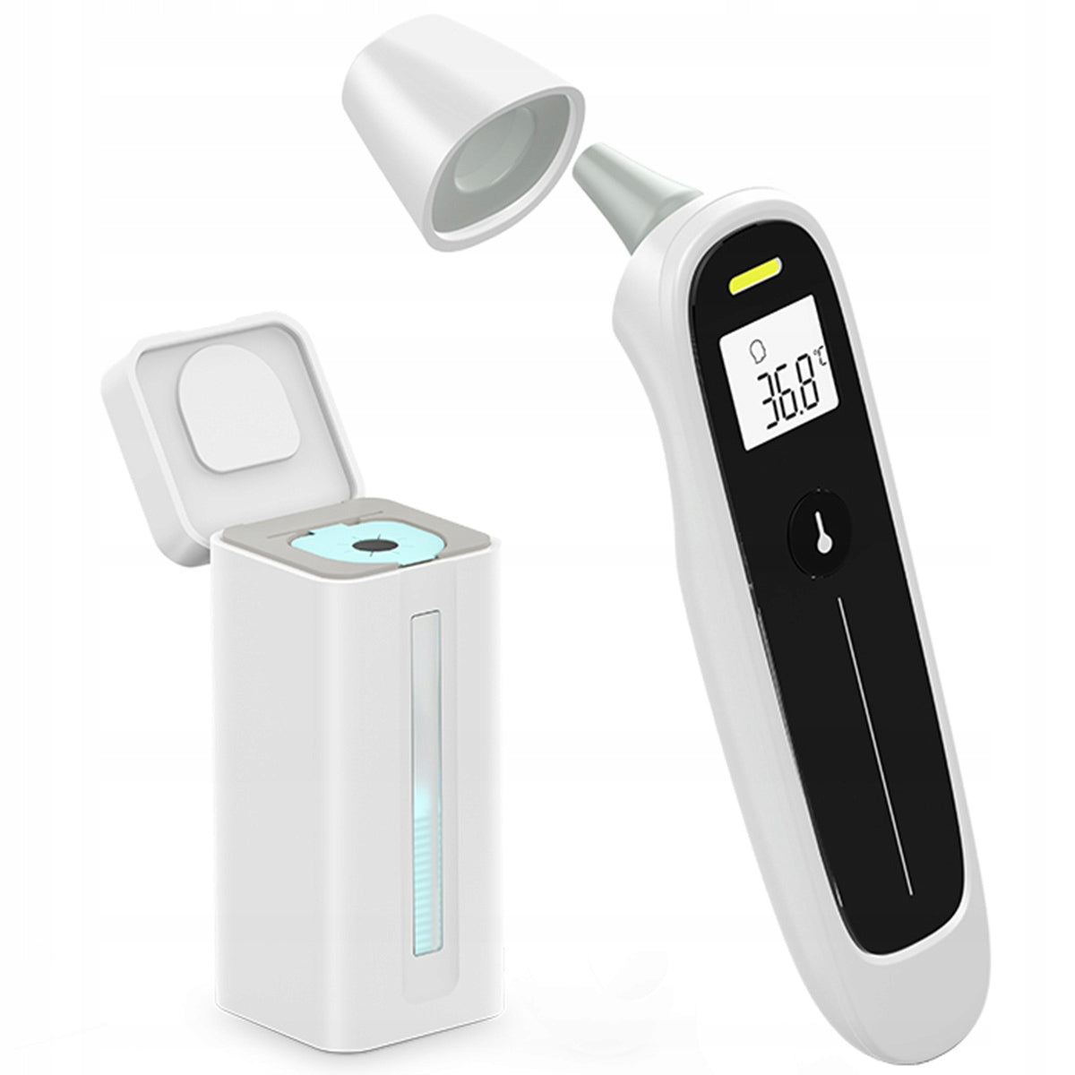 JUMPER JPD-FR304 MEDICAL In-Ear Thermometer for Adult Children + Covers Packaging status original
