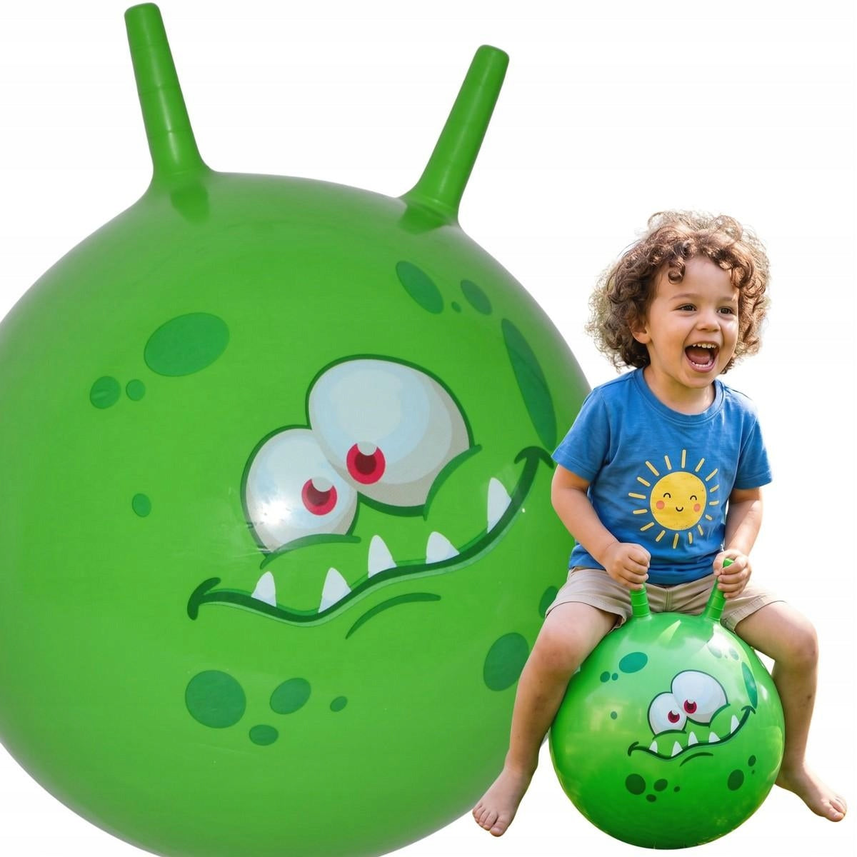 JUMPING BALL WITH HORNS JUMPING KANGAROO JUMPER FOR CHILDREN 45cm ENERO