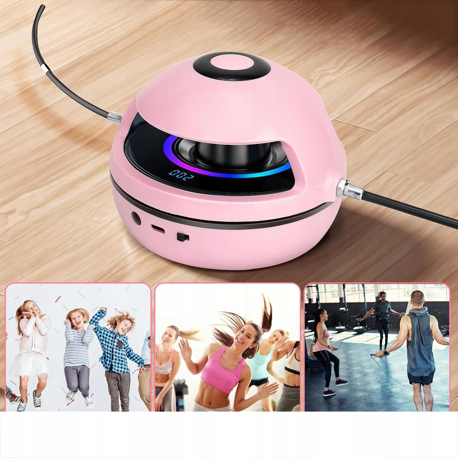JUMPING ROPE MACHINE BLUETOOTH MUSIC INTELLIGENT AUTOMATIC Packaging status original