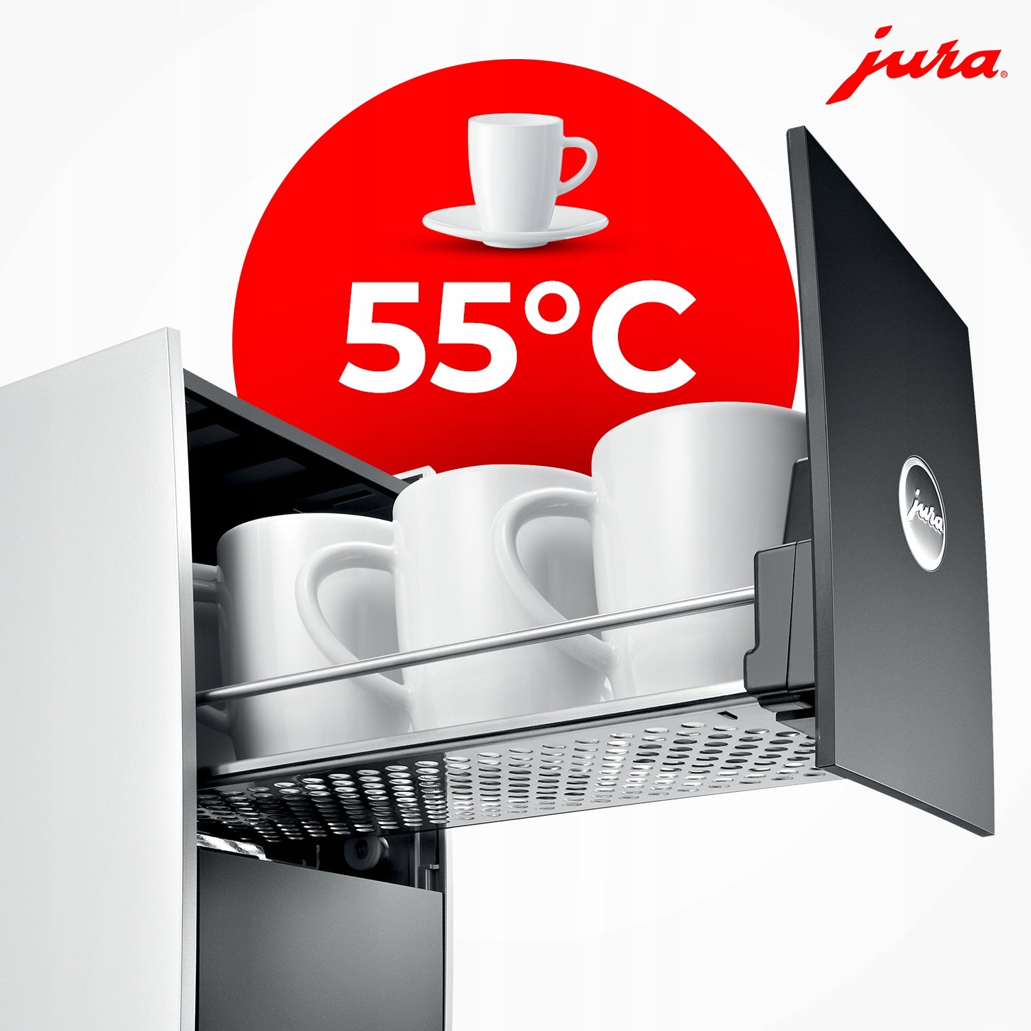 JURA ALU CUP WARMER 2 CUP DRAWERS Packaging status original