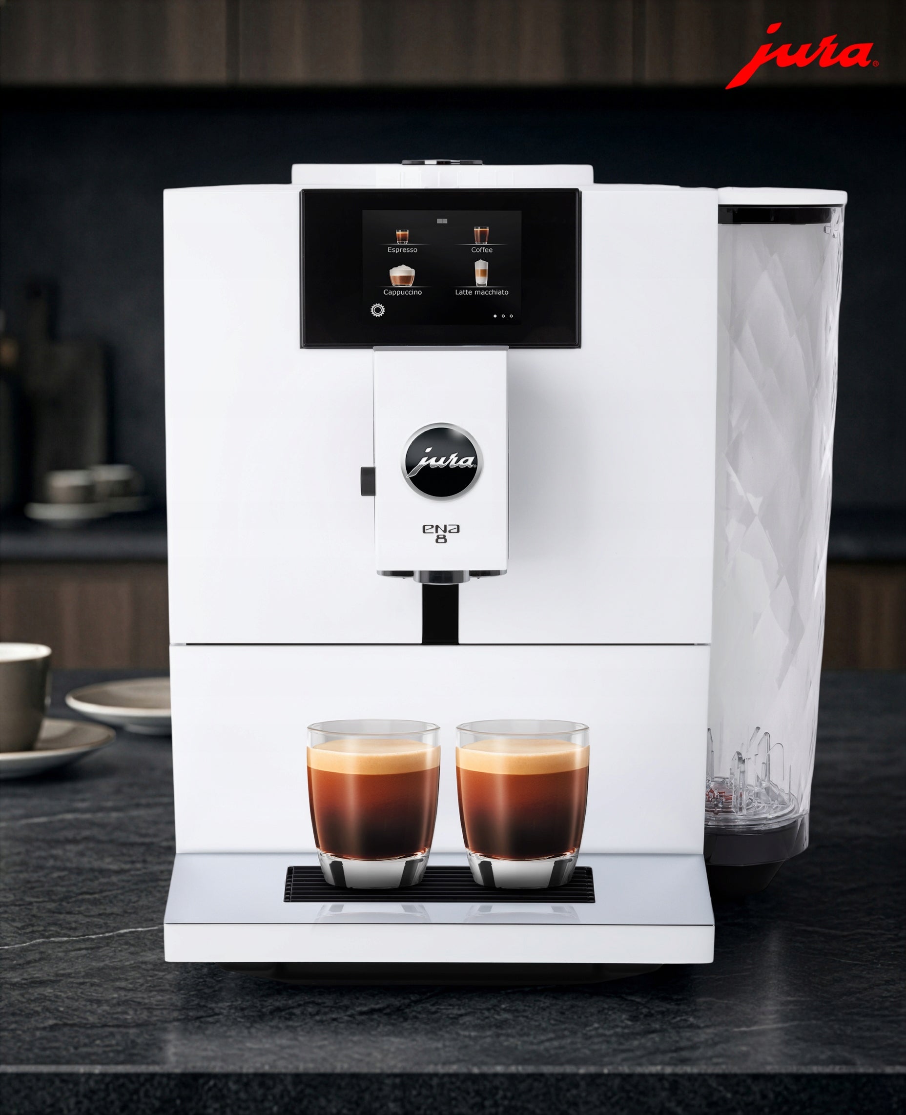 JURA AUTOMATIC PRESSURE COFFEE MACHINE ENA8 1450W 15BAR 15 SPECIALTIES Manufacturer code 15491