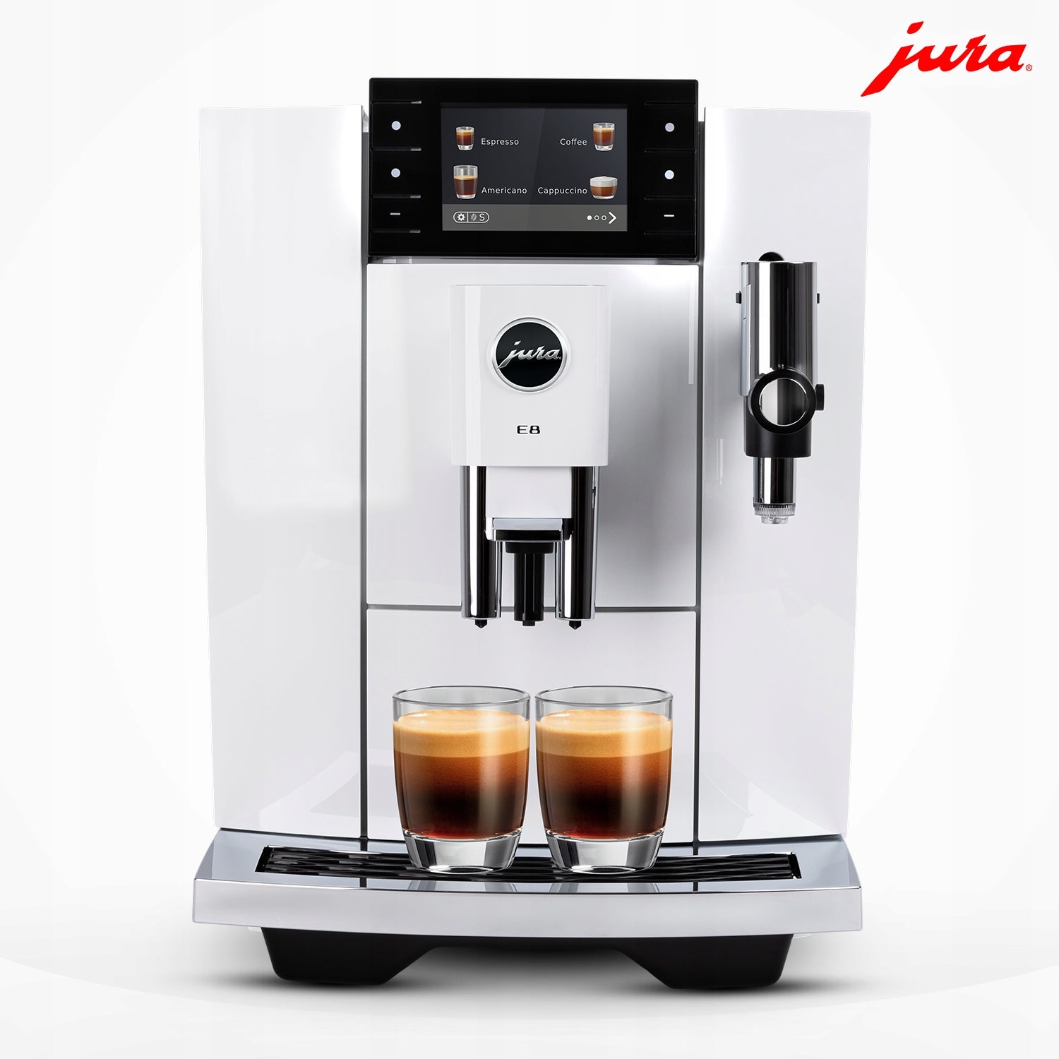 JURA AUTOMATIC PRESSURE COFFEE MAKER E8 1450W 15BAR 27 SPECIALTIES Packaging status original