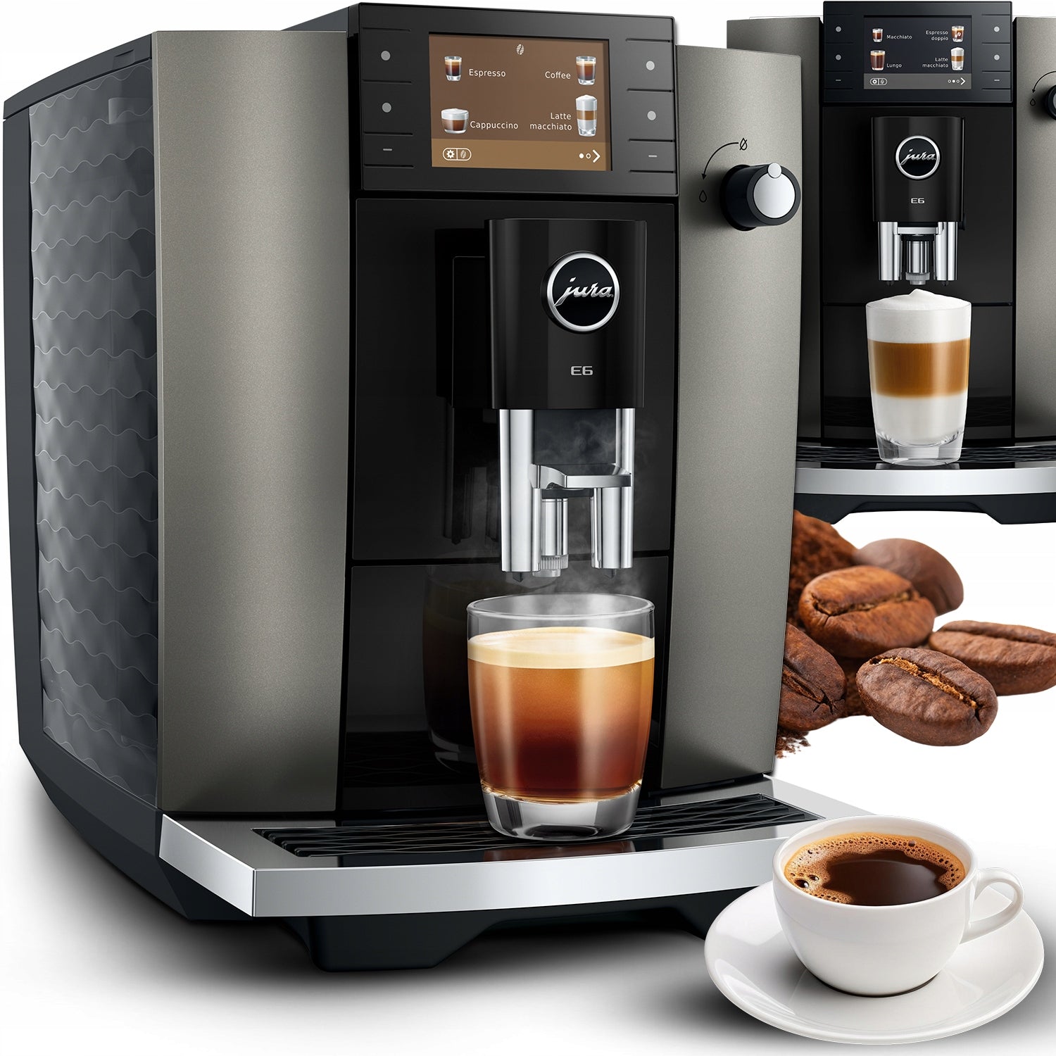 JURA AUTOMATIC PRESSURE COFFEE MAKER JURA E6 ED WIFI 17 SPECIALTIES