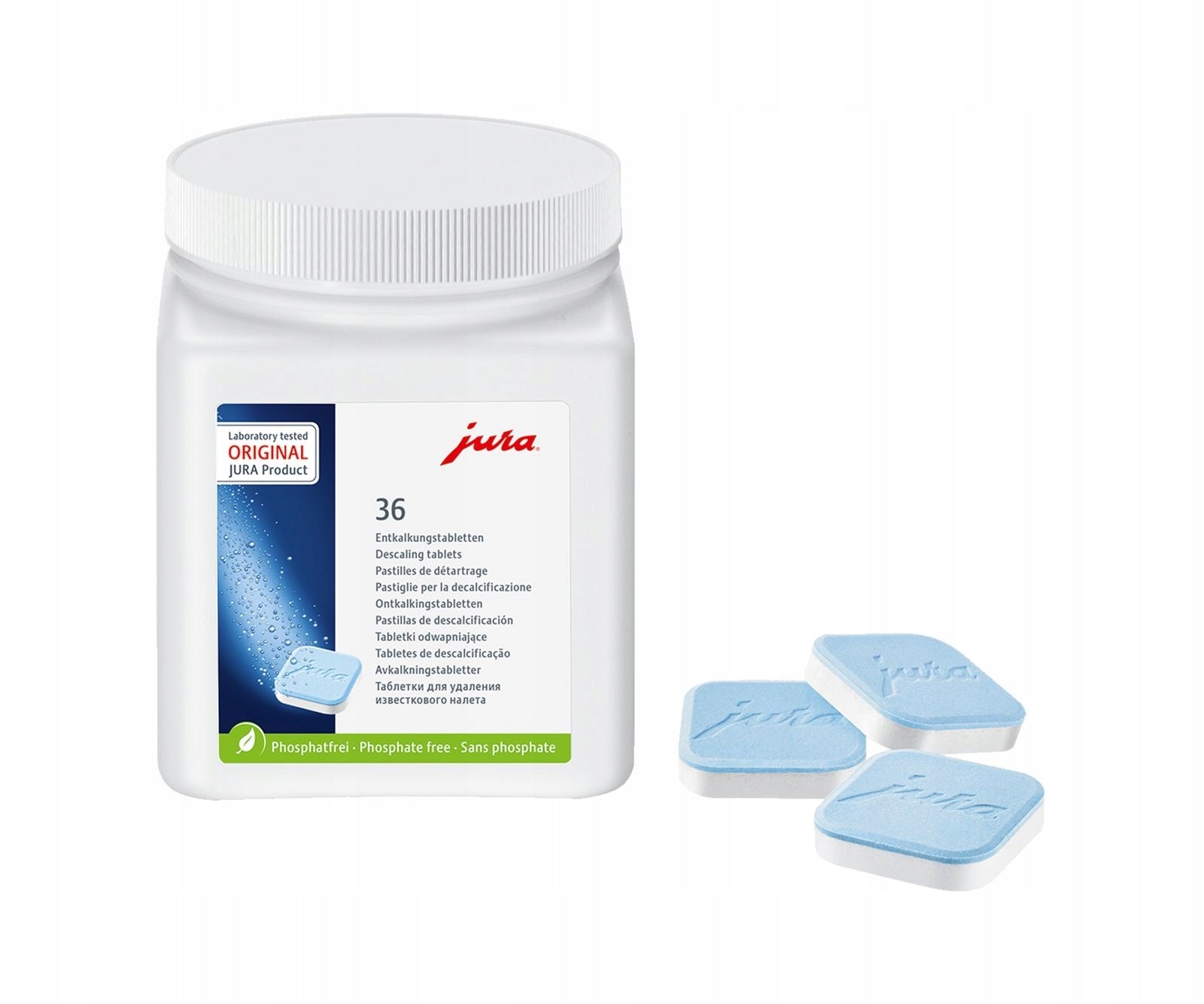 JURA Cleaning Kit for Espresso Machine Cleaning Tablets 25+36 Descaler Packaging status original