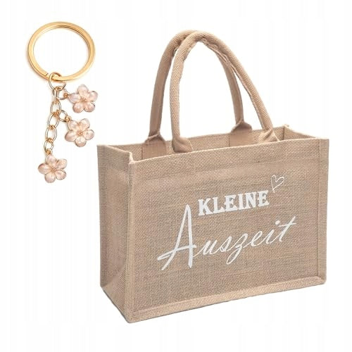 JUTE BAG SMALL GIFT FOR WOMAN KEY CHAIN ECO-FRIENDLY Brand no brand