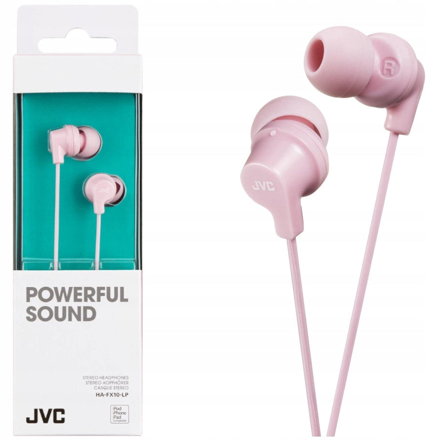 JVC IN-EAR HEADPHONES WIRED PINK
