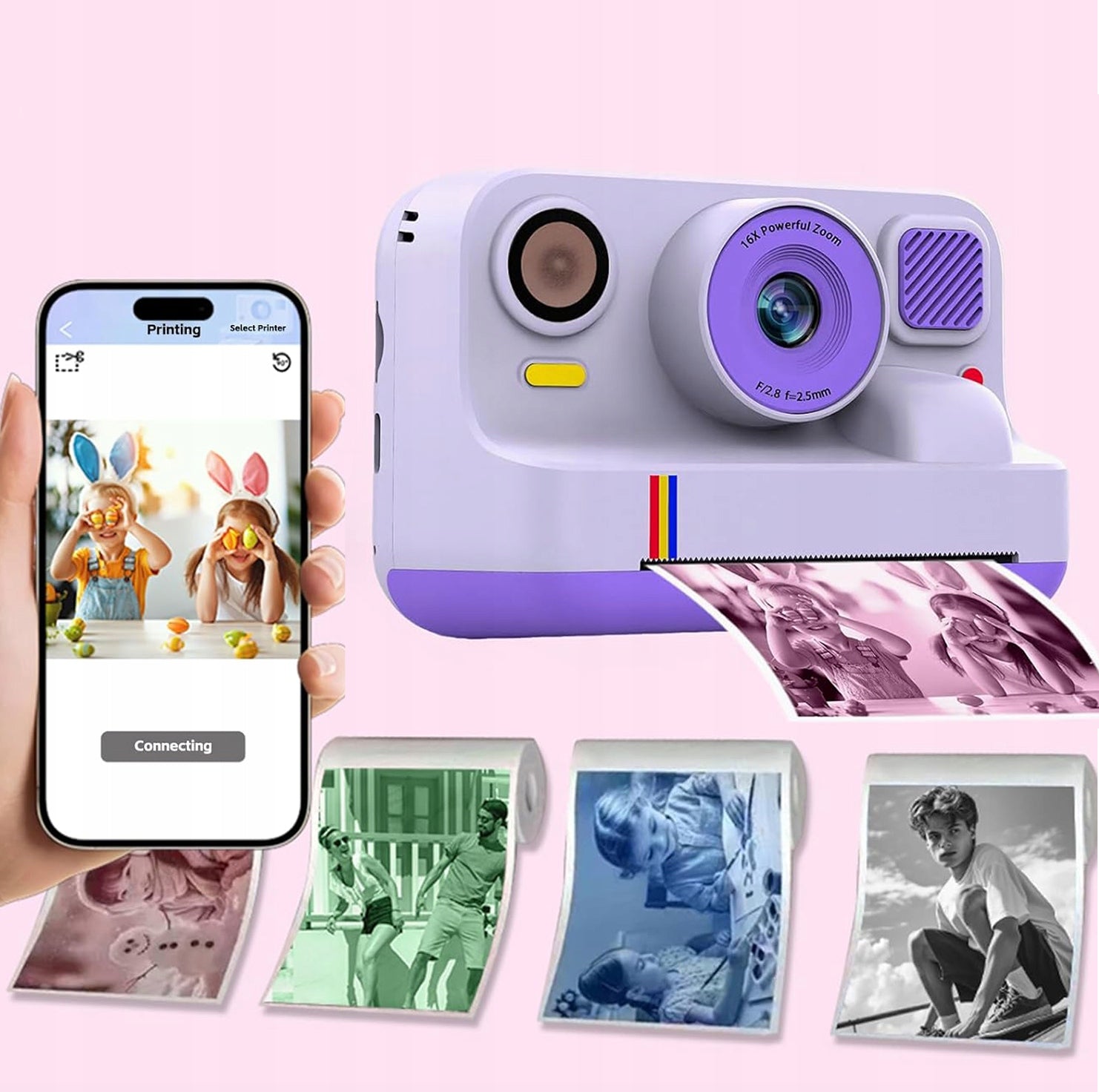 JYIPure camera for children with Bluetooth and printing Manufacturer code K12 PRO