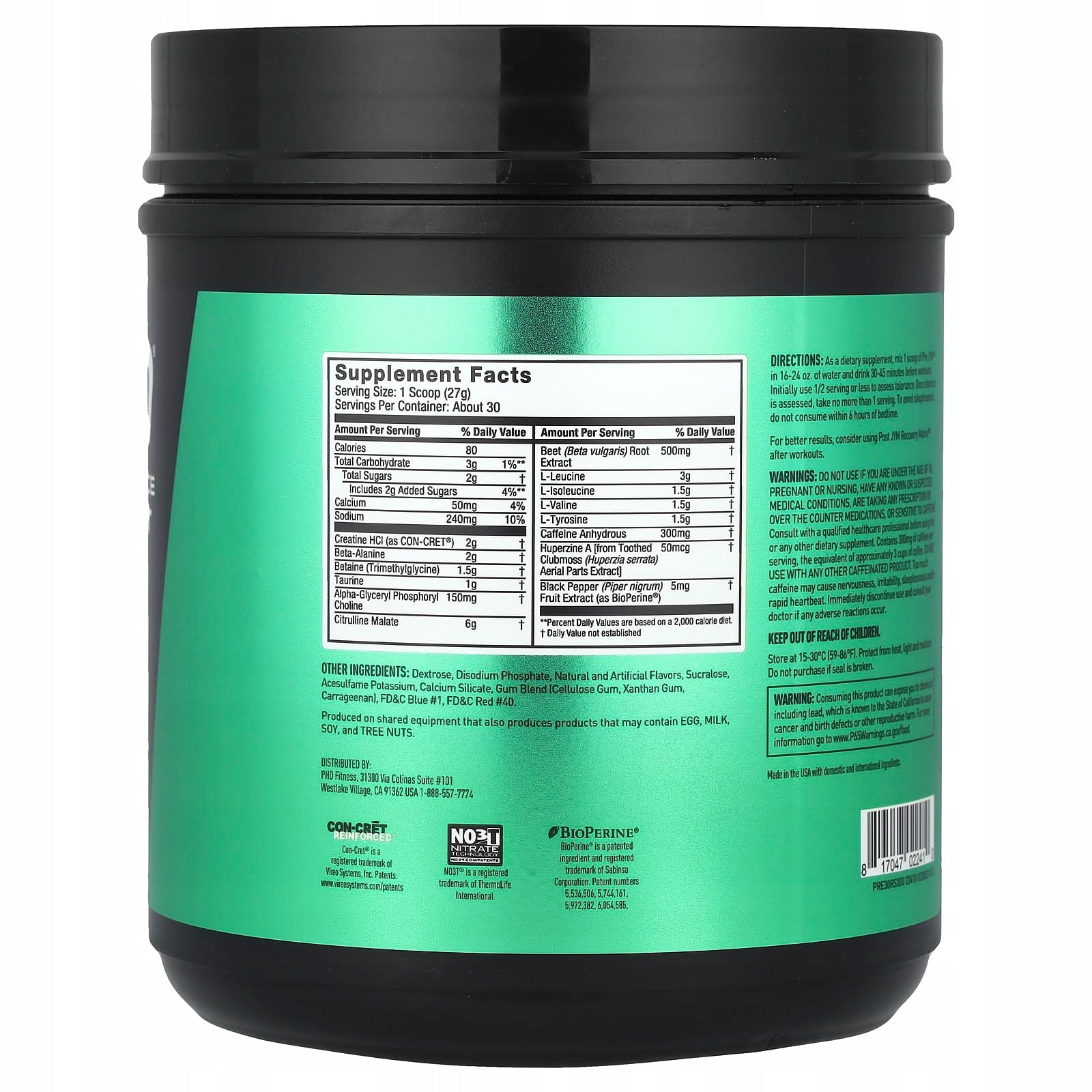JYM Supplement Science, Pre JYM, high-performance pre-workout, rainbow so Expiration date at least 3 months from the date of purchase