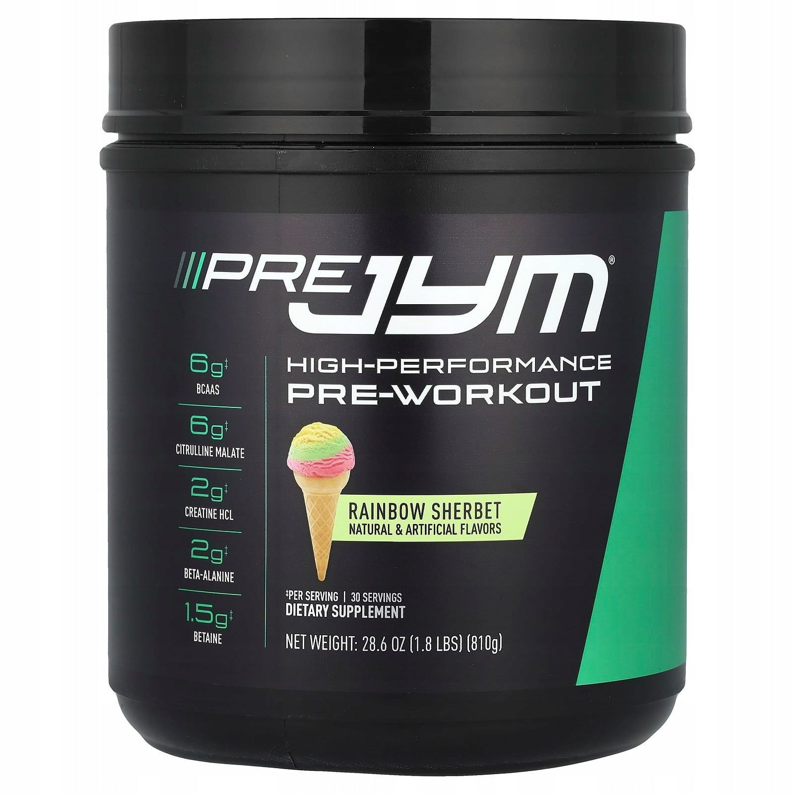 JYM Supplement Science, Pre JYM, high-performance pre-workout, rainbow so