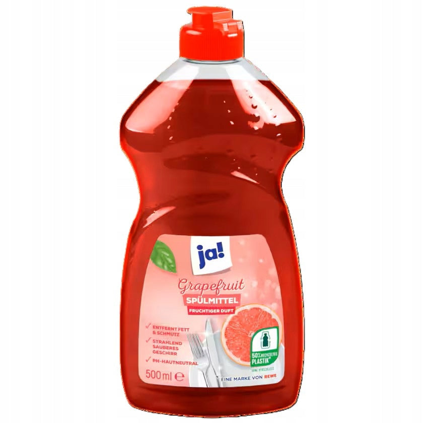 Ja! Grapefruit Dishwashing Liquid 500ml from Germany