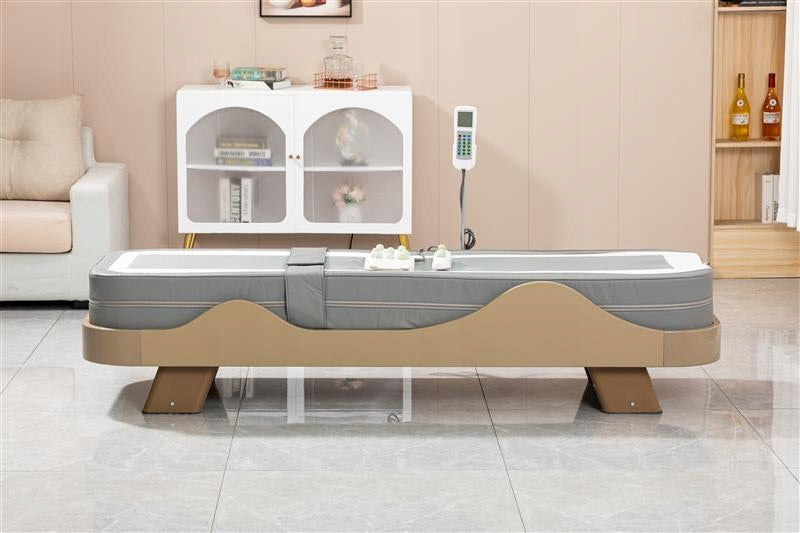 Jade Massage Bed for Body Massage Modern Heating Massage Mat Color gray