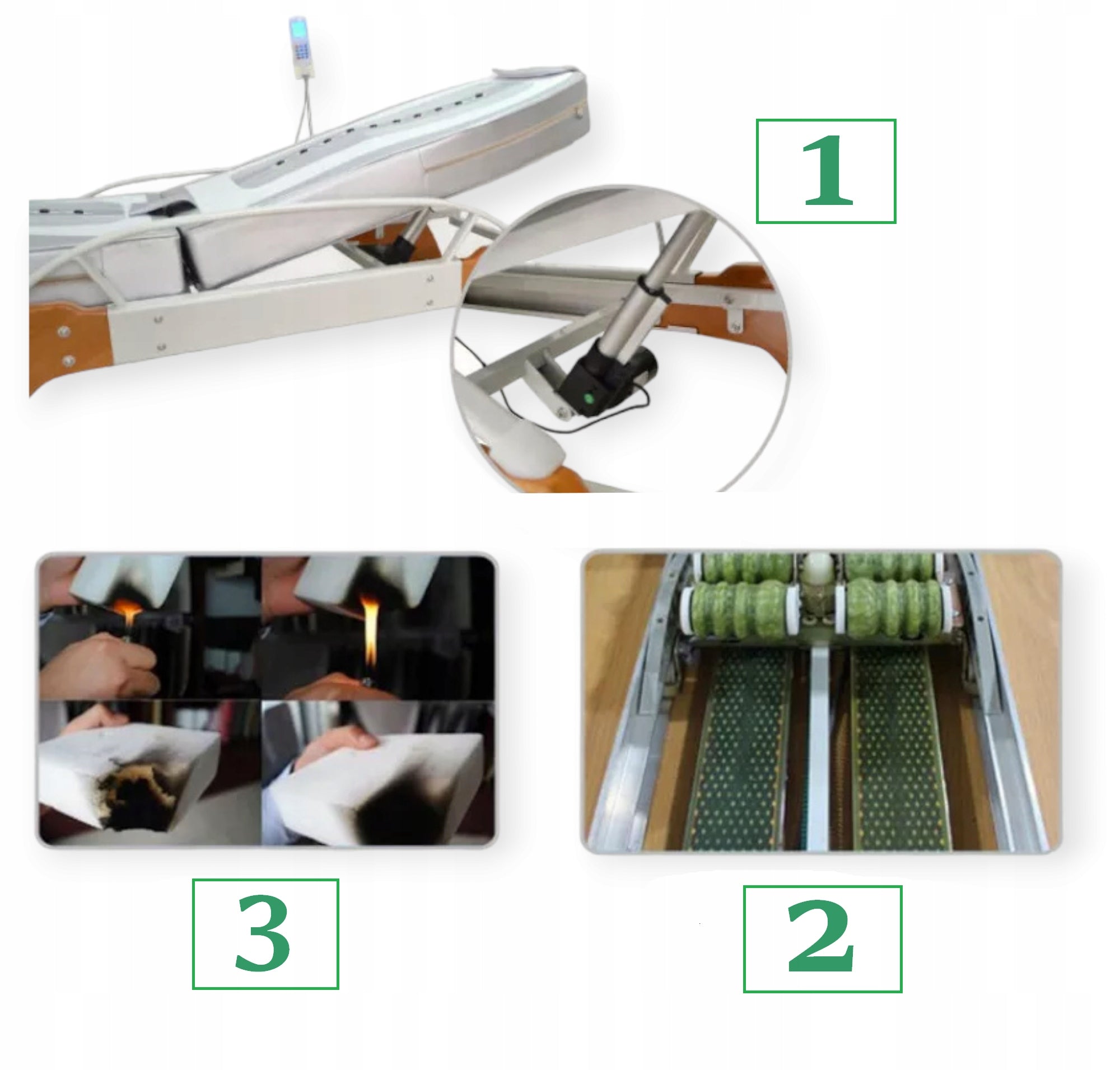 Jade Stone Adjustable Body Massage Bed Kind stationary table