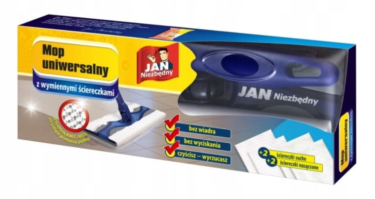 Jan Niezbędny Universal Mop + Removable Cloths