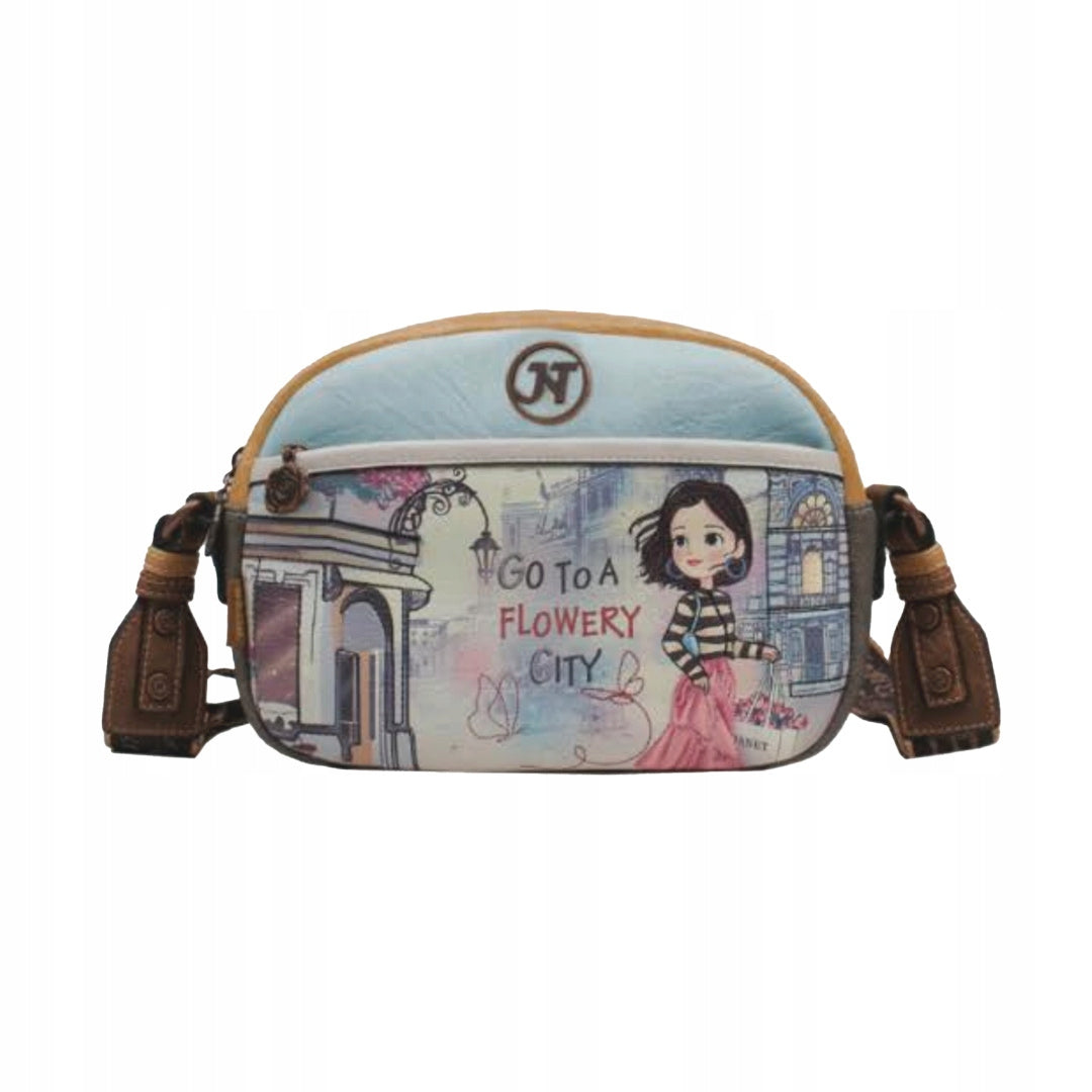 Janet Denese: FLOWER CITY - Crossbody bag, J-007B