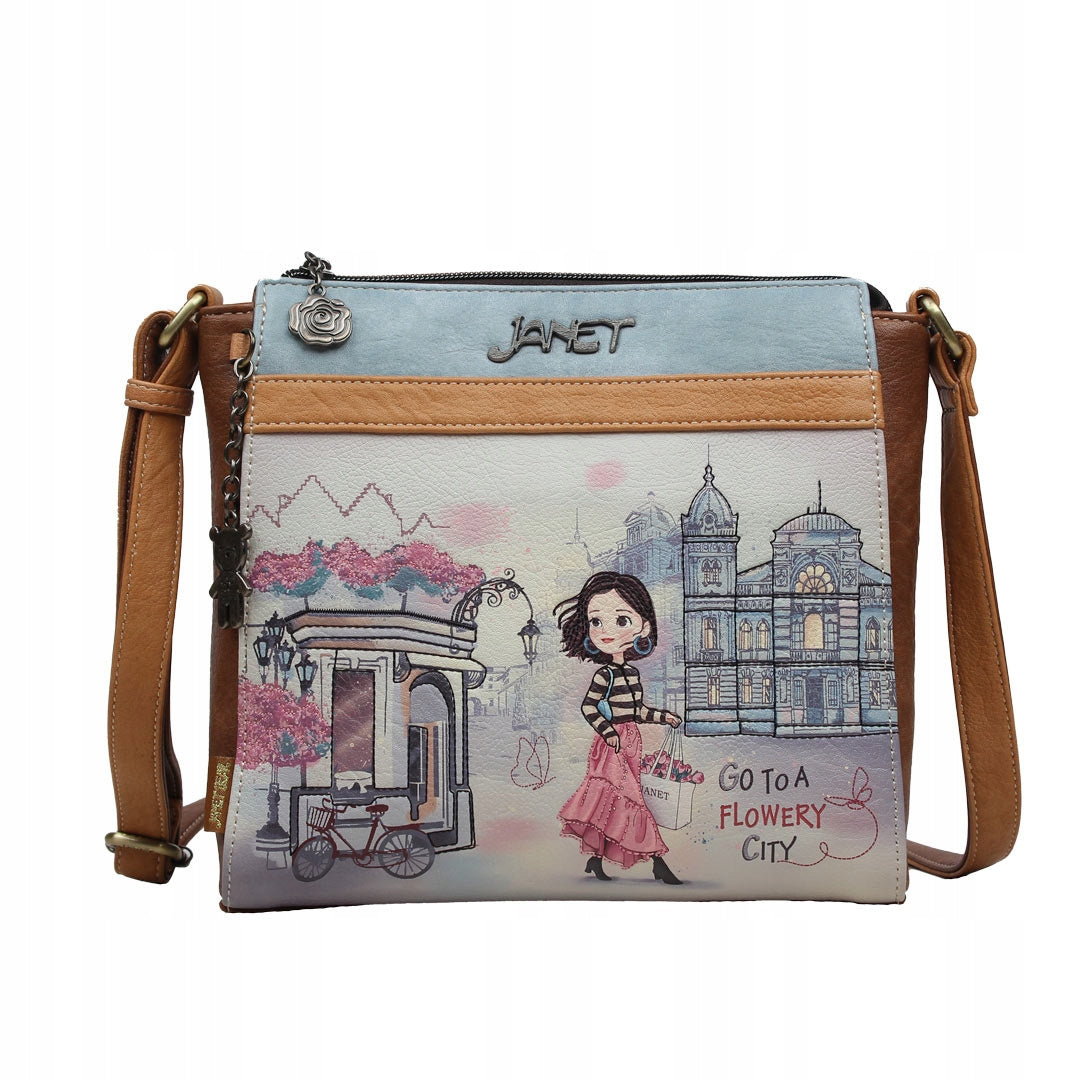 Janet Denese: FLOWER CITY - Shoulder bag J-088A