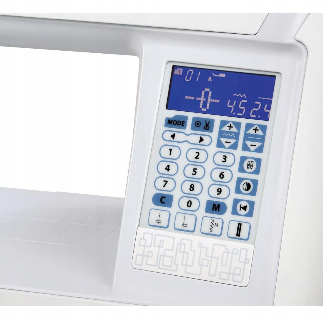Janome Skyline S3 computer sewing machine XL 388 stitches Dominant color white