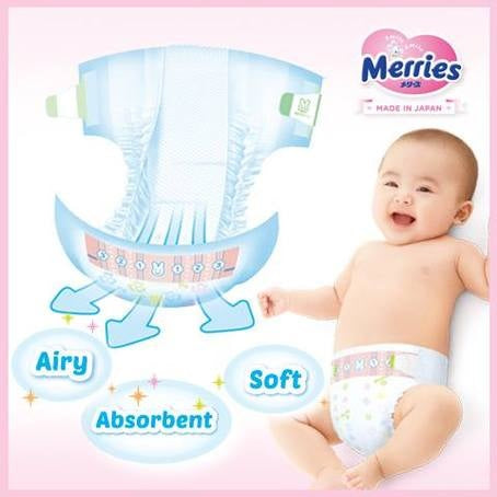Japanese Diapers Merries New Born 0-5kg 72pcs Brand Merries