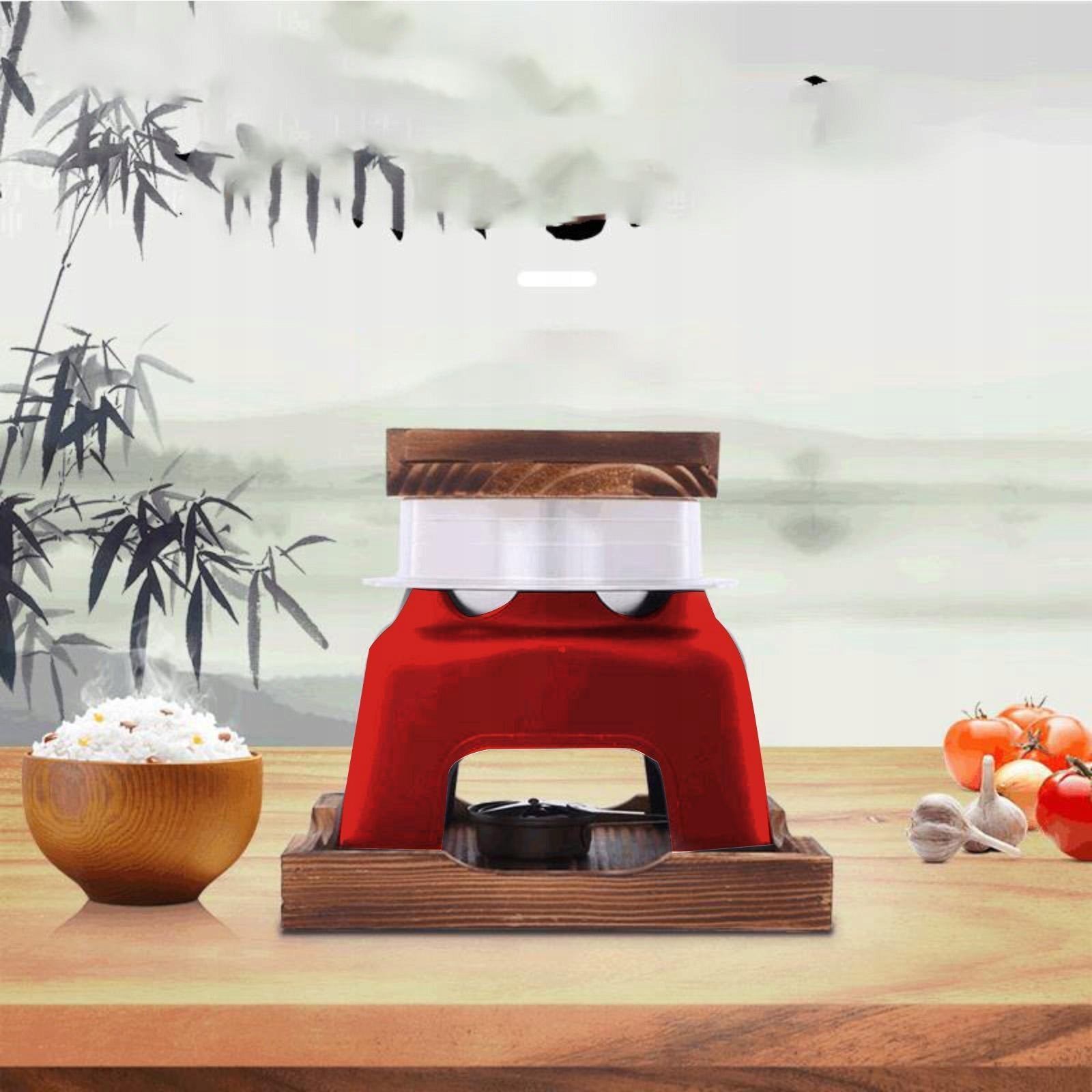 Japanese Rice Pot Non Stick Stovetop Aluminum Alloy Pot Stand Red 16.5 cm Brand no brand