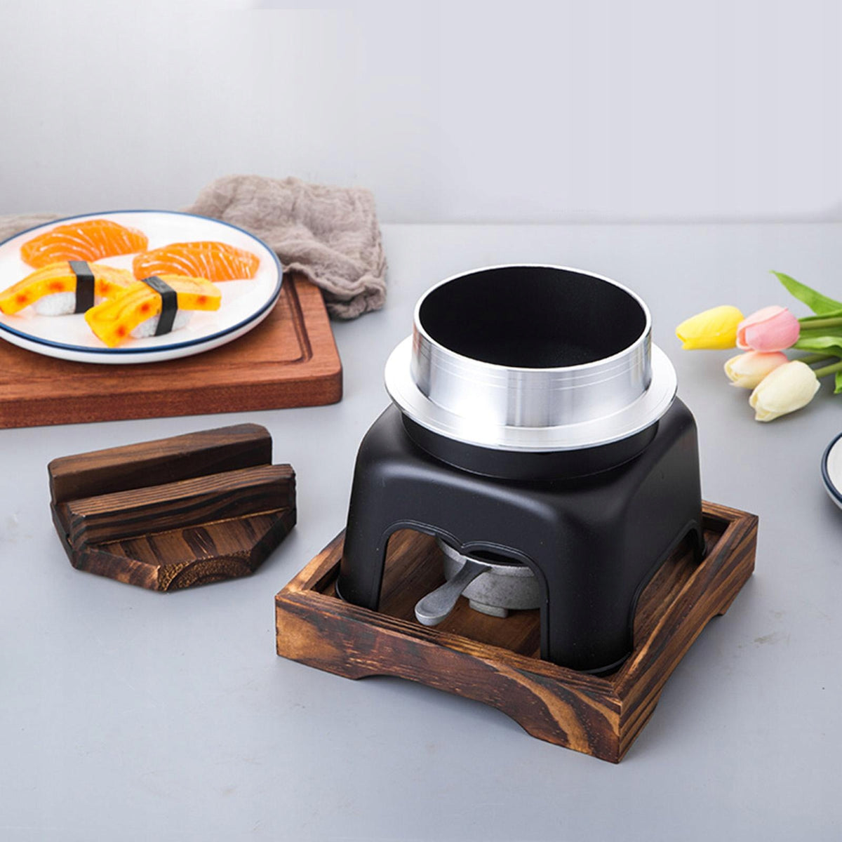 Japanese Rice Pot Soup Pot Stovetop Heating Plate Cooking Pot with large