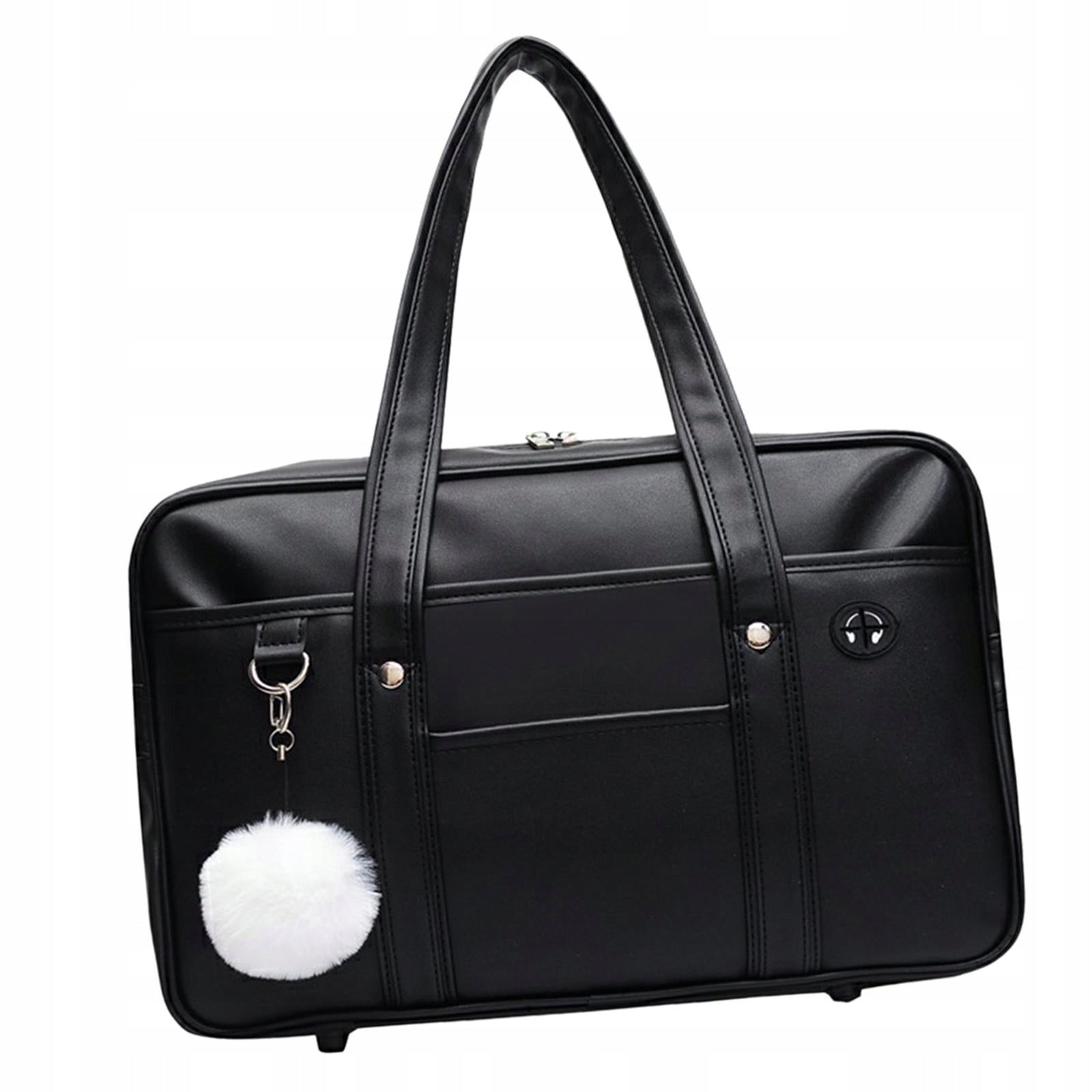 Japanese School Causal Bags Travel Bags Black Brand no brand