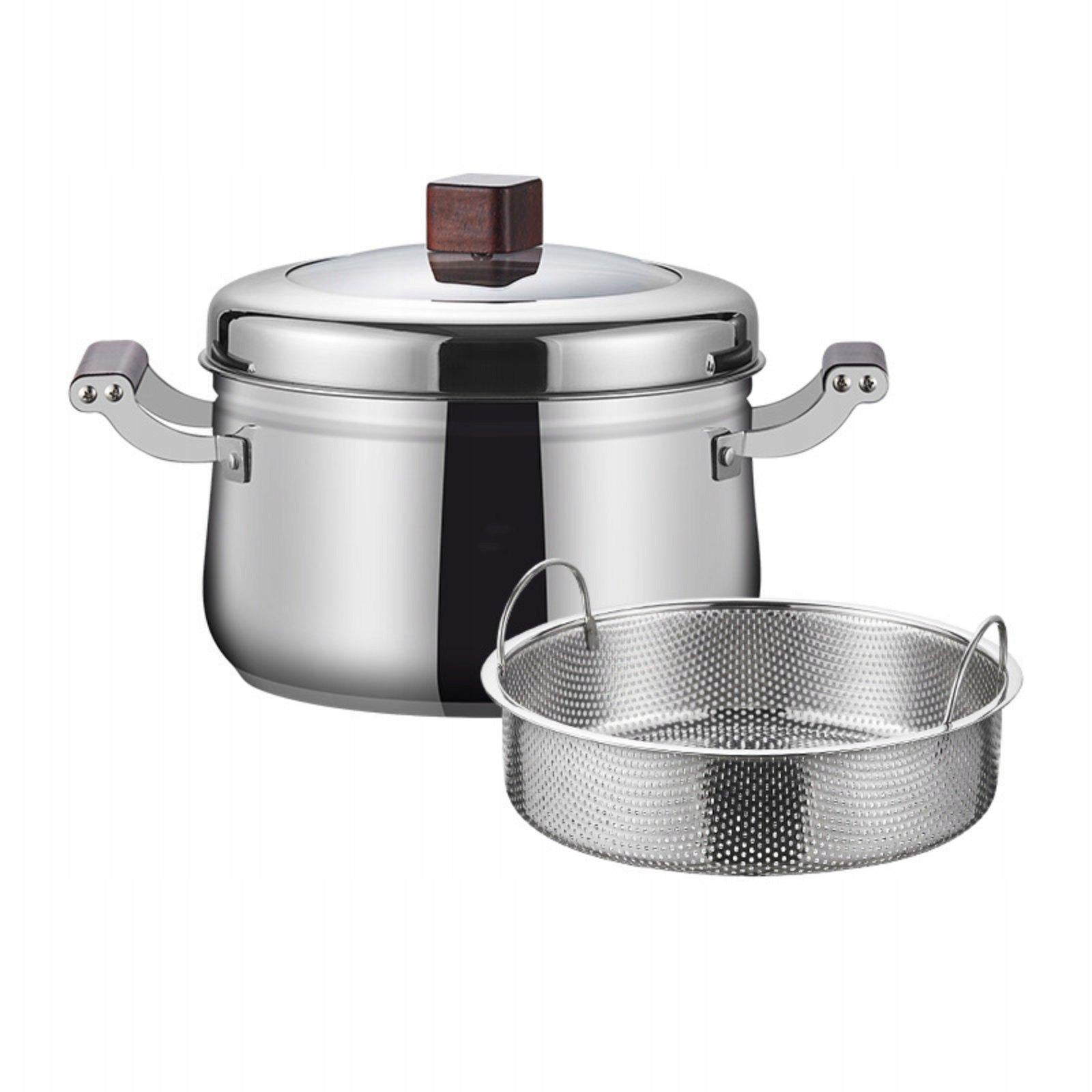 Japanese Steam Rice Cooker Composite Bottom Stainless Steel 22CM