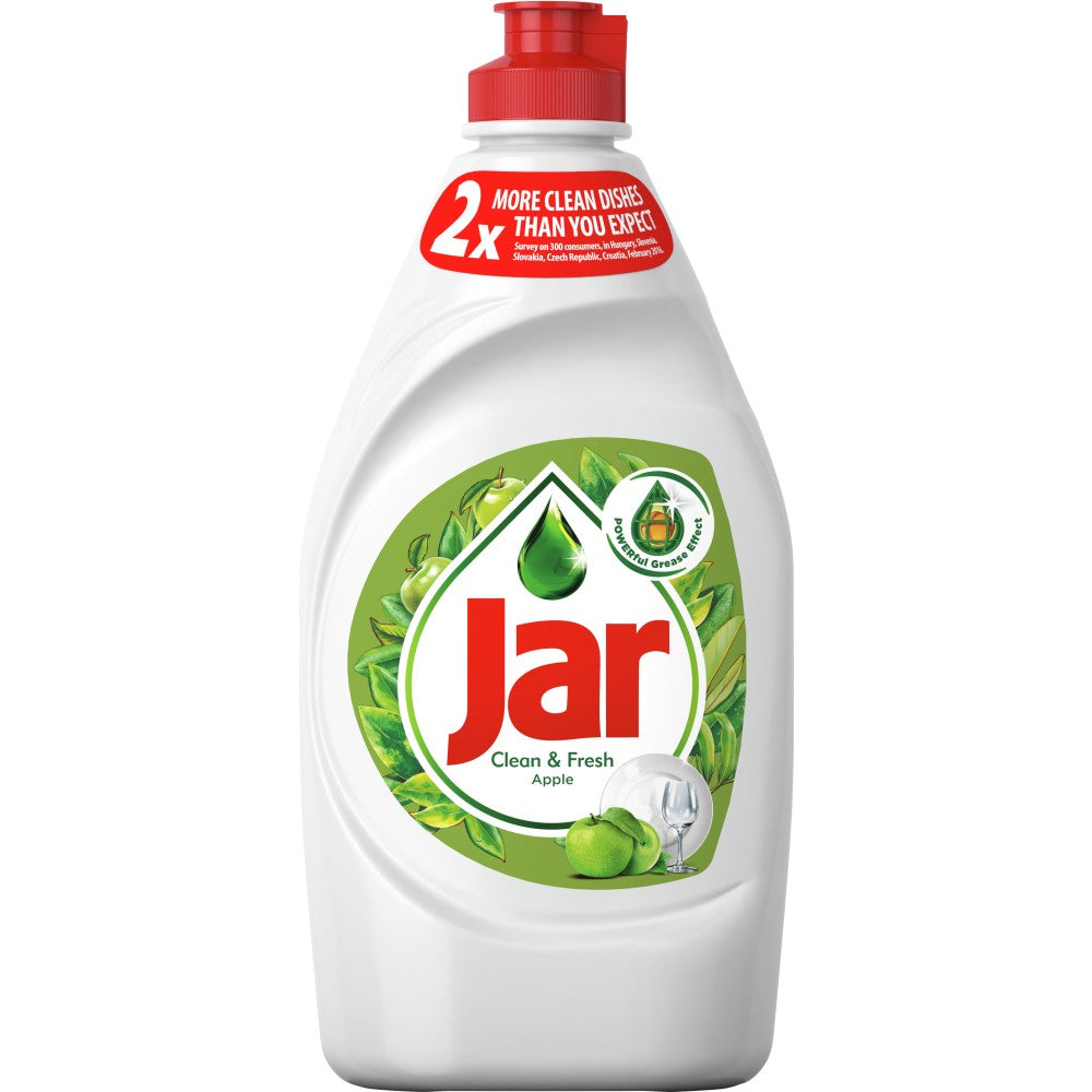 Jar Dishwashing Liquid 450 ml, Clean & Fresh - Apple