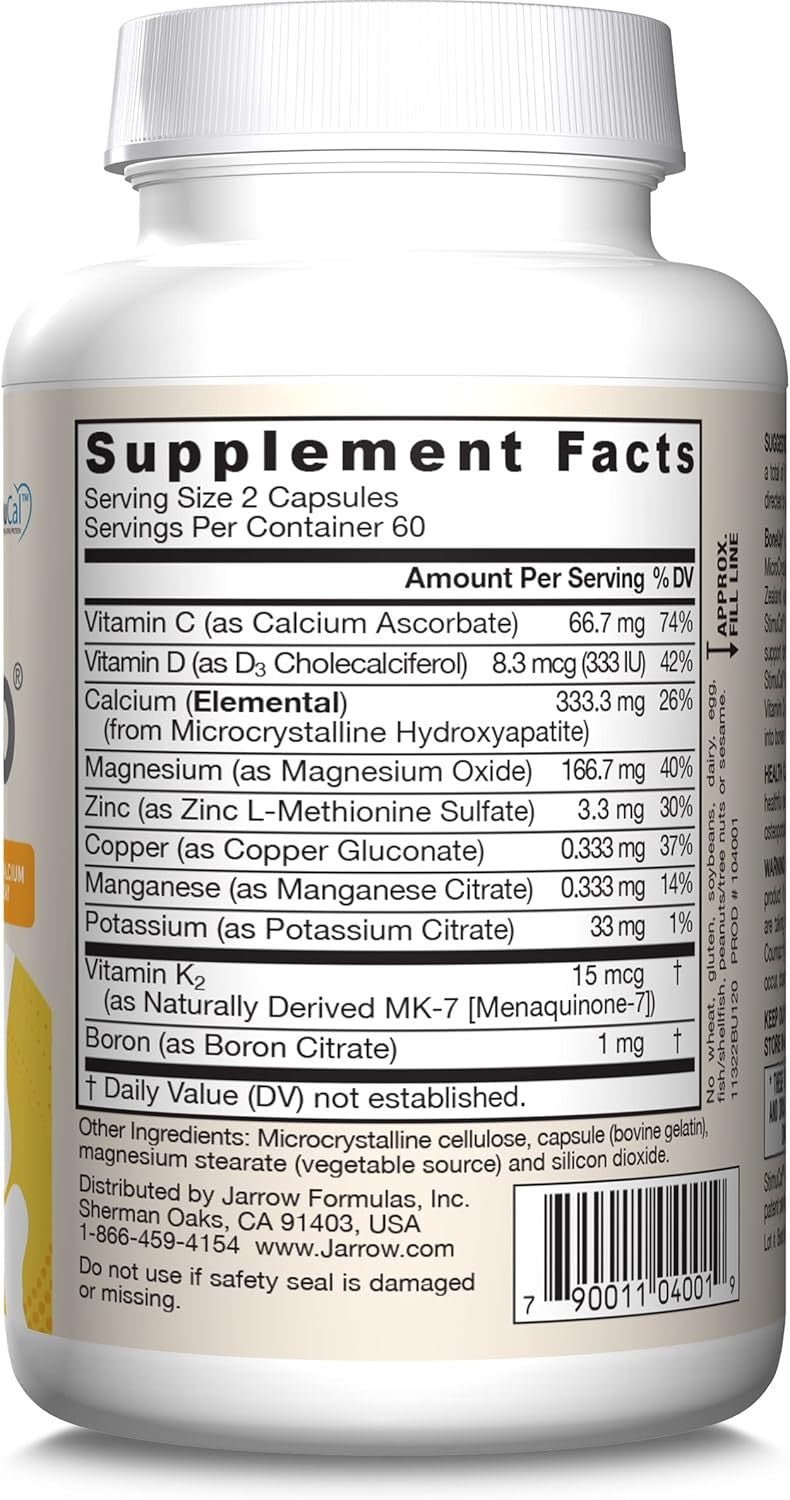 Jarrow Formulas Bone Up - preparation for bones, 120 caps. Expiration date at least 1 year from the date of purchase