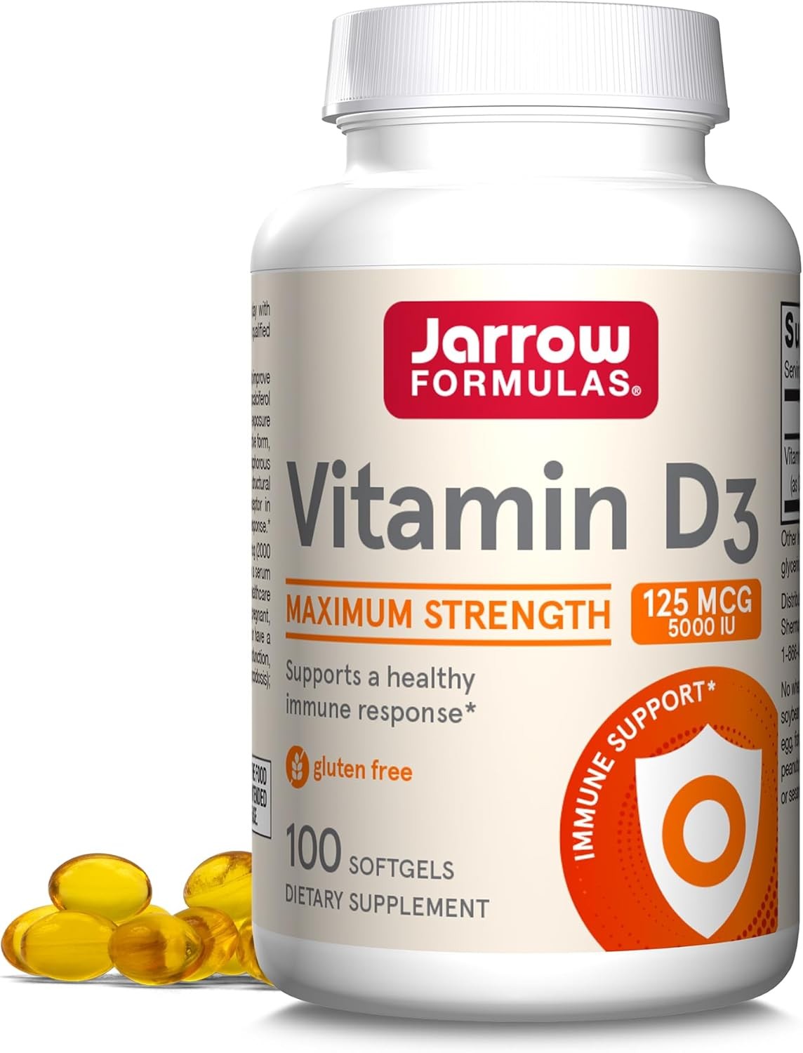 Jarrow Formulas Vitamin D3 5000 - Vitamin D 100 sgels