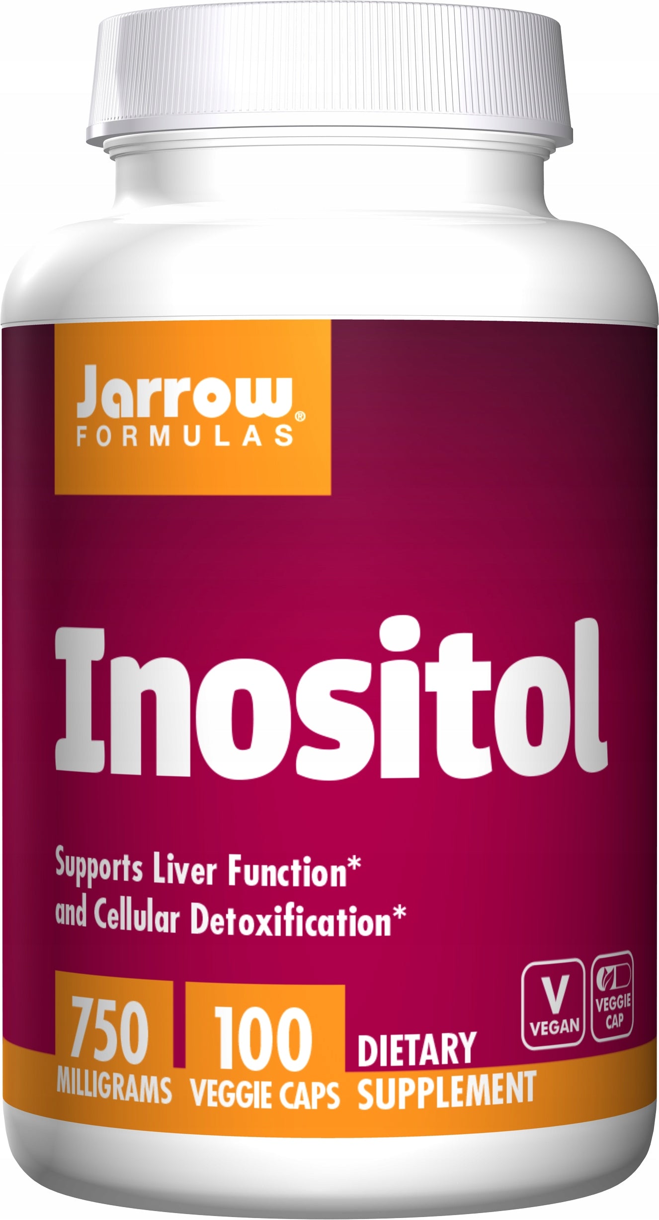 Jarrow Inositol 750mg INOSITOL VITAMIN B8 NERVES STRESS VEGE 100k Manufacturer code 790011010241