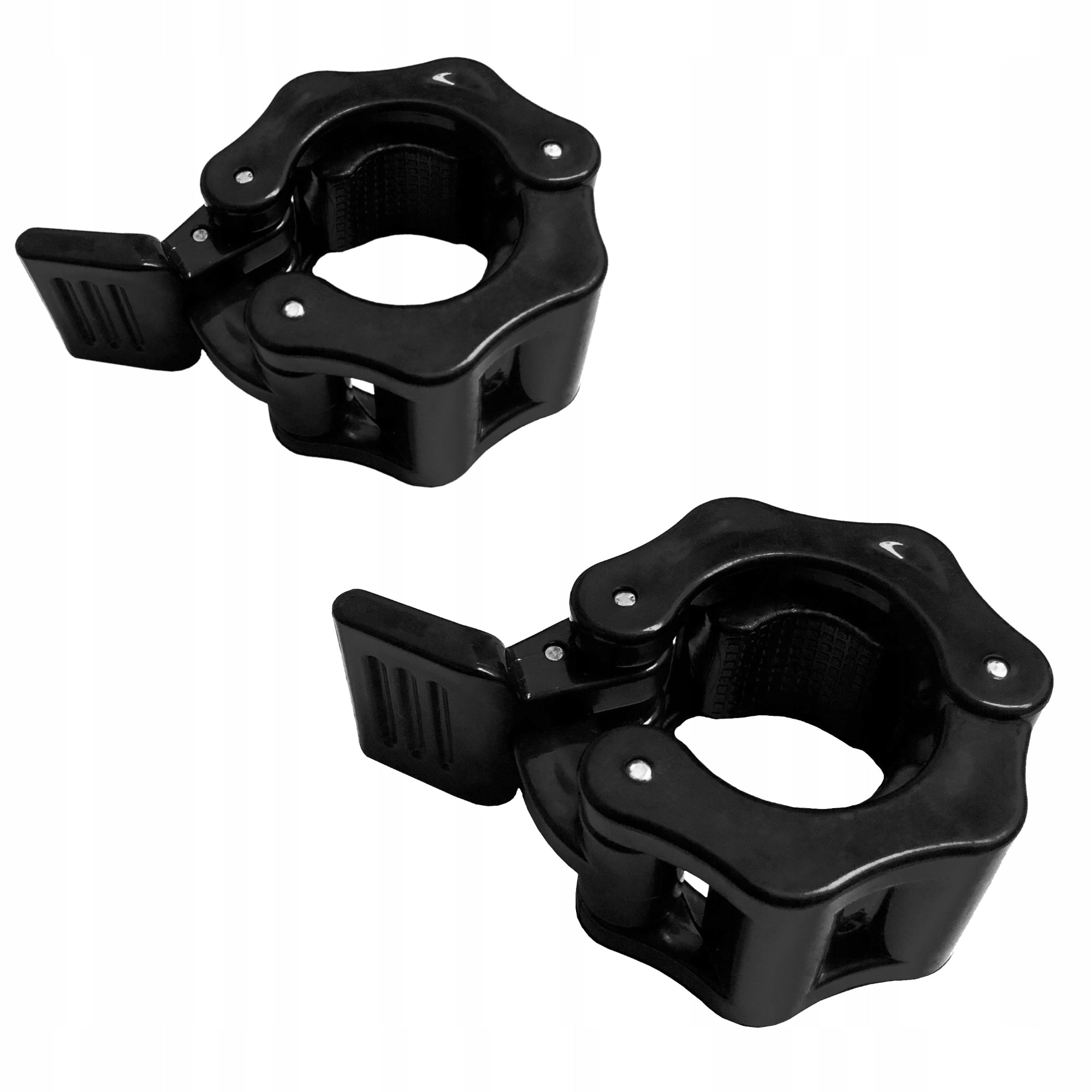 Jaw Clamp for barbell neck 28 mm JAW LOCk clamps set of 2 Model Zacisk szczękowy na gryf 28 mm czarny