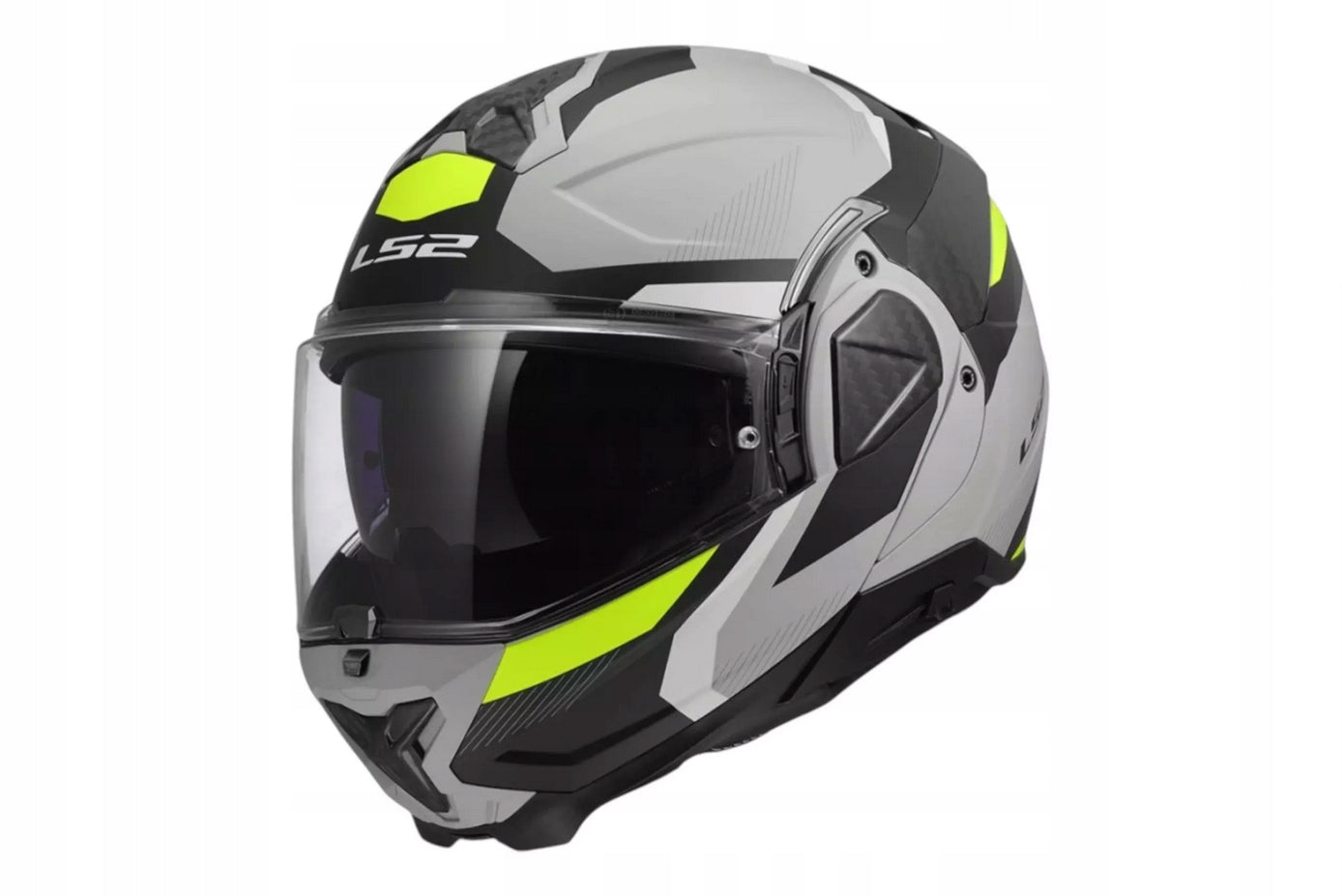 Jaw Helmet LS2 FF910 Advant II Triple Black Grey Yellow r.XXL