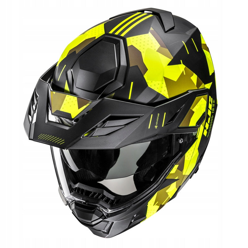 Jaw Motorcycle Helmet with visor HJC I80 Roki Black/Yellow M Manufacturer's catalog number I80_ROK-MC3HSF_M