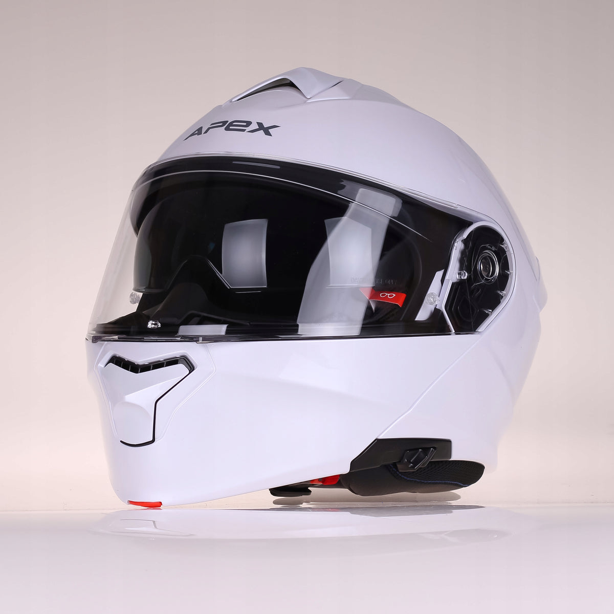 Jaw helmet APEX MI100 white pearl motorcycle ECE22.06 PINLOCK blenda Manufacturer's catalog number 700-25251-1