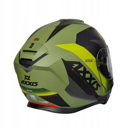 Jaw helmet AXXIS GECKO SHIELD F6 MATT GREEN – green, modular Manufacturer's catalog number 42621075637