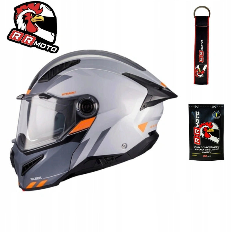 Jaw helmet AXXIS GHOSTFIGHTER SV SLEEK A2 GLOSS grey graphite FREEBIES