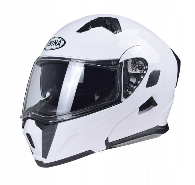 Jaw helmet Awina JK906 white with blend approval ECE 22.06