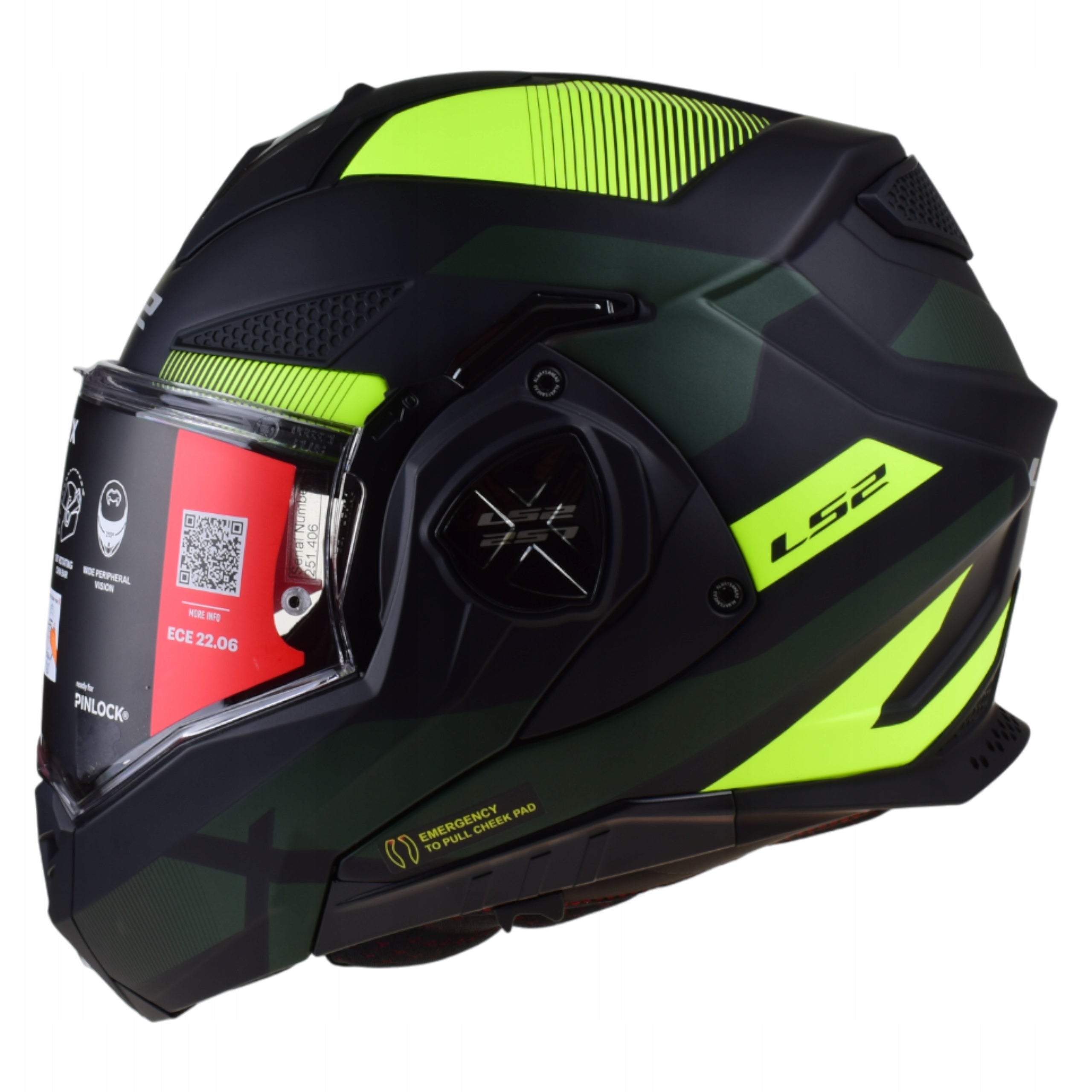 Jaw helmet LS2 ADVANT FF901 ADVANT X NOVA H-V YELLOW BACKPACK GLASS r.M Packaging status original