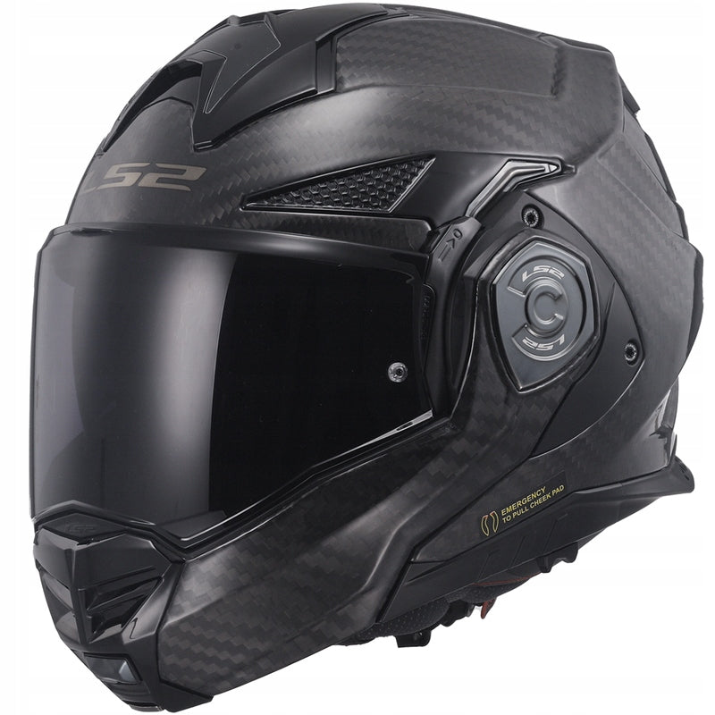 Jaw helmet LS2 FF901 Advant X Carbon Solid size XXL