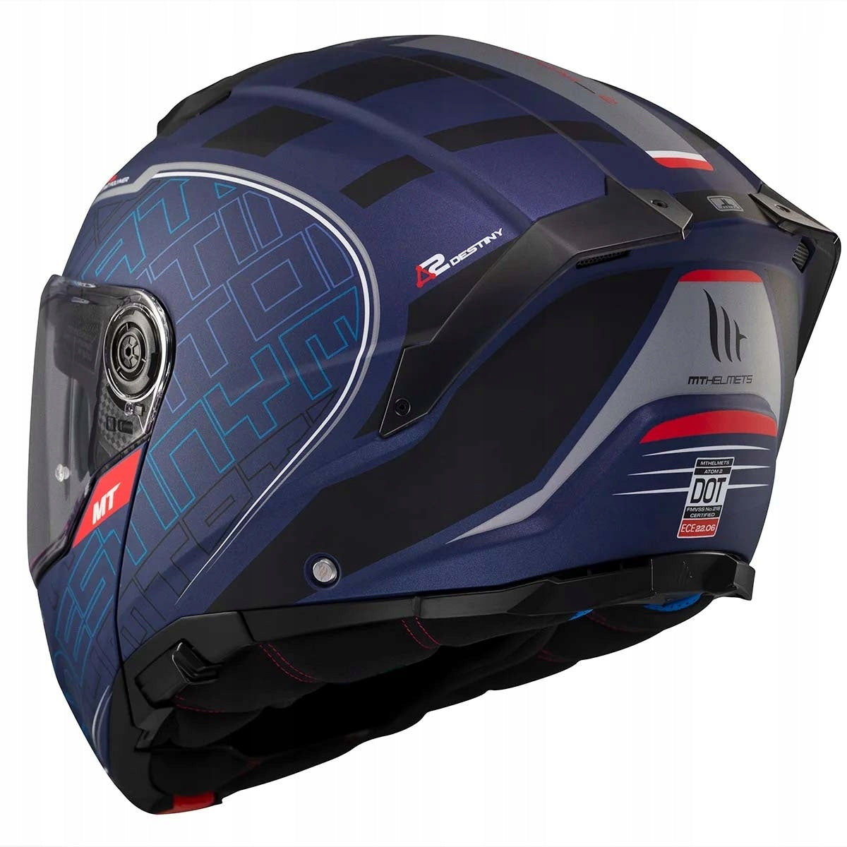 Jaw helmet MT Helmets ATOM 2 SV Destiny C7 matt ros. M Manufacturer MT