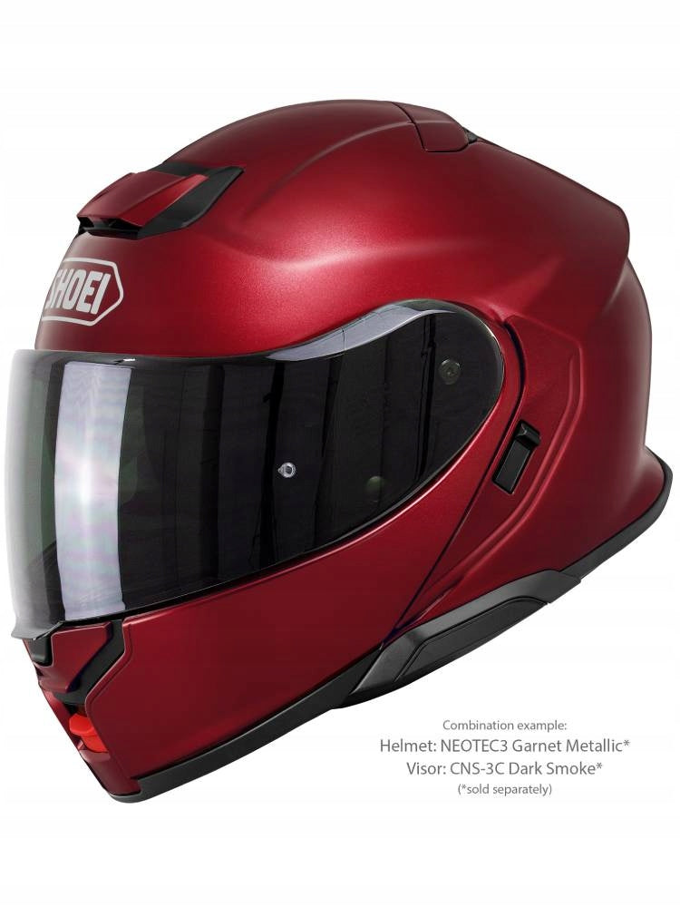 Jaw helmet Shoei Neotec 3 Garnet Metallic red r M Size M