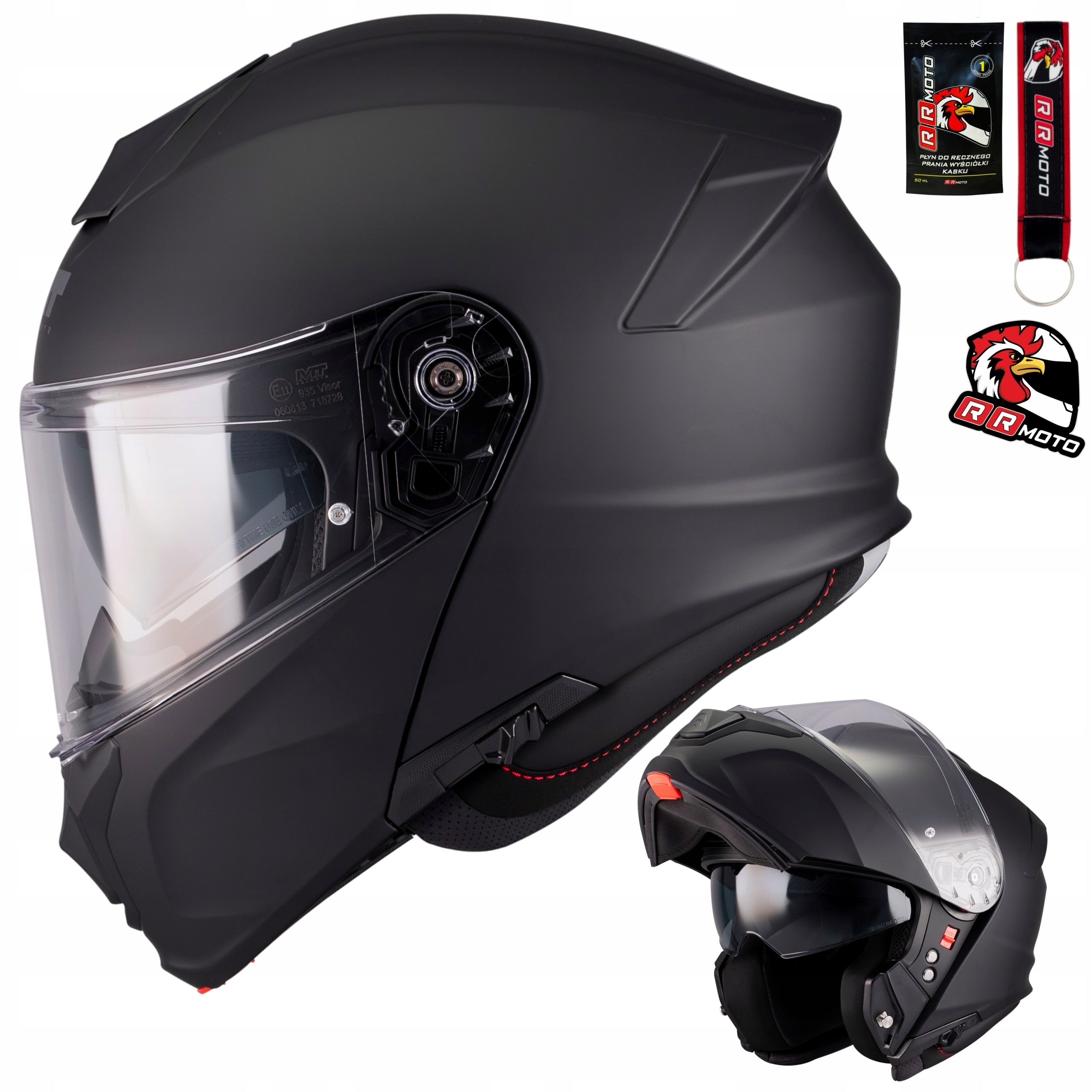 Jaw helmet with Blend MT GENESIS R SV PURE black mat ECE 22.06 FREEBIES
