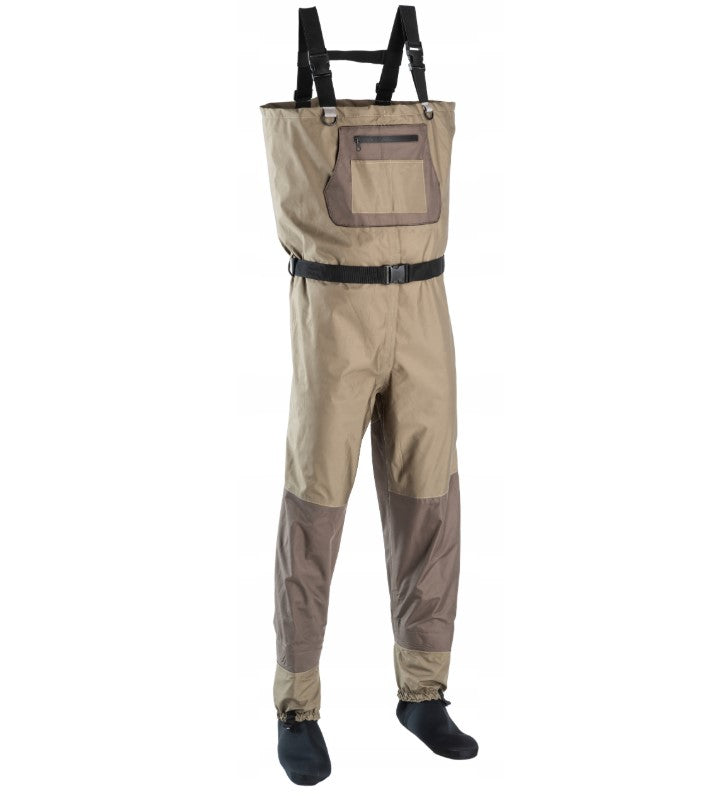 Jaxon breathable waders with neoprene sock L Color brown